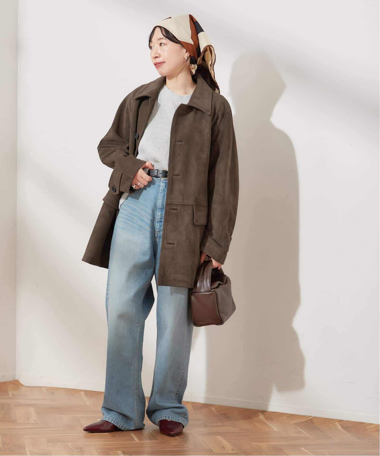 予約》【DUNST/ダンスト】UNISEX LILY VEGAN SUEDE HALF JACKE