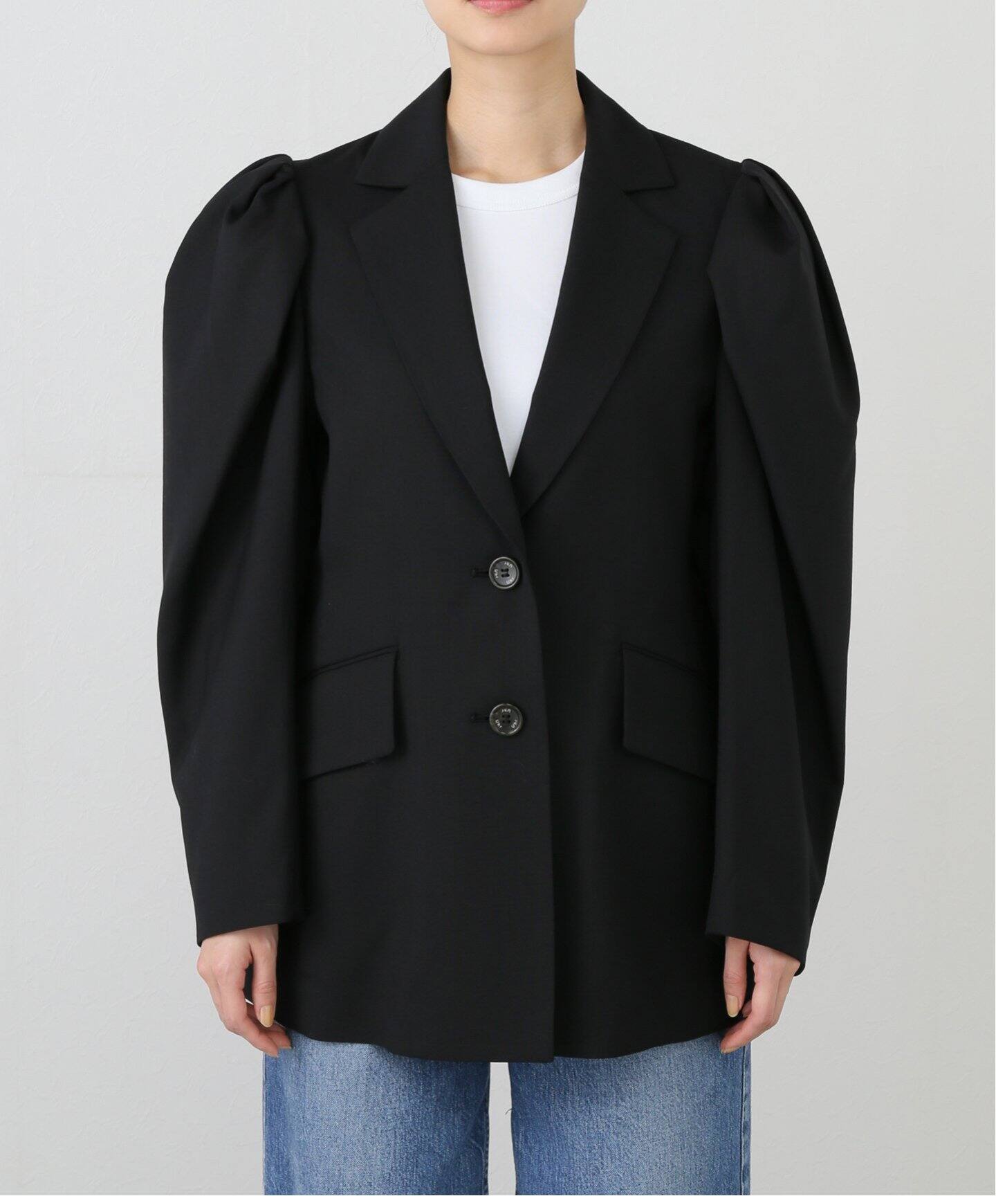 Uhr/ウーア】Gathered Shoulder Jacket：ジャケット（その他ジャケット  