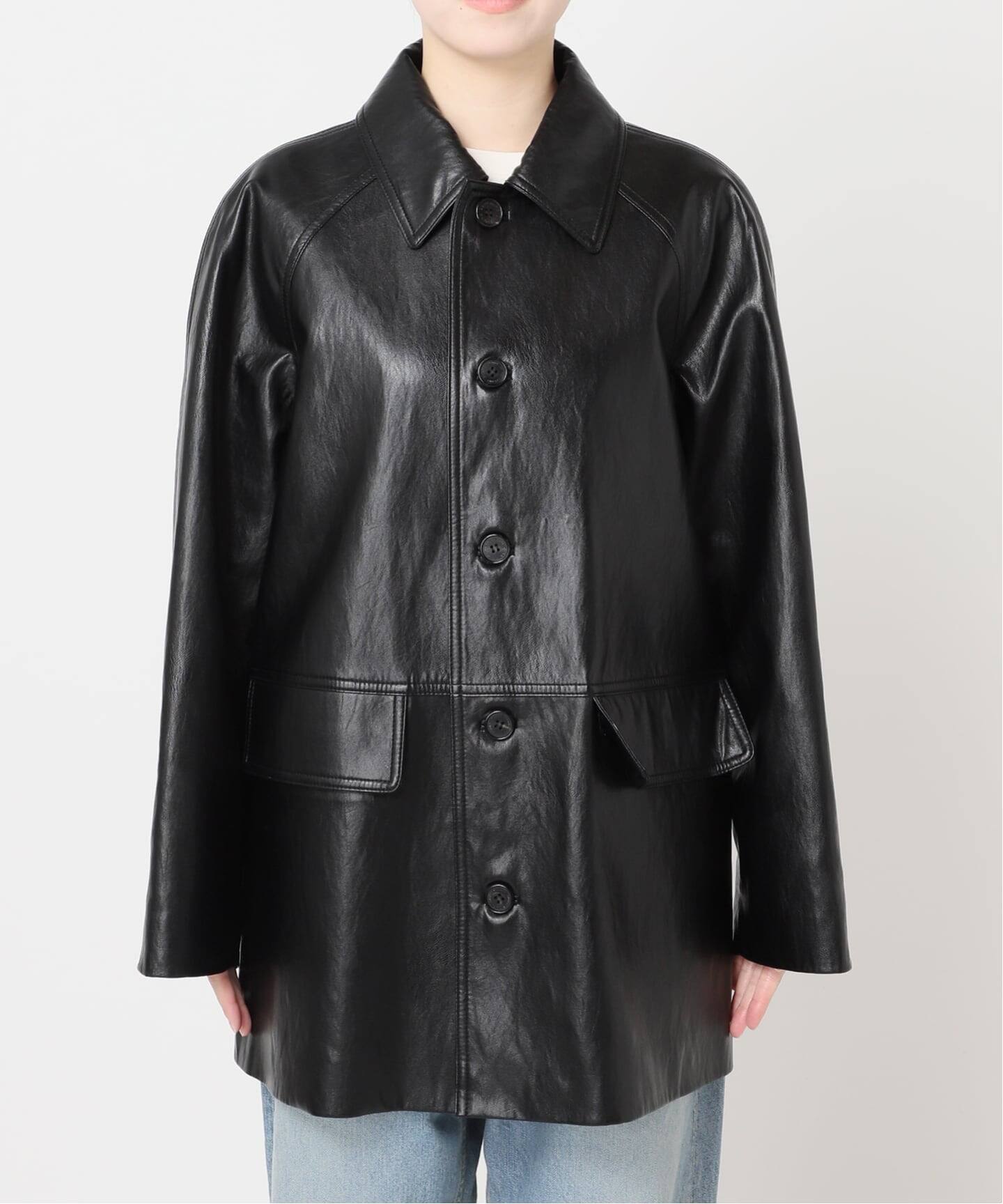 予約》【DUNST/ダンスト】UNISEX LILY VEGAN LEATHER HALF JAC
