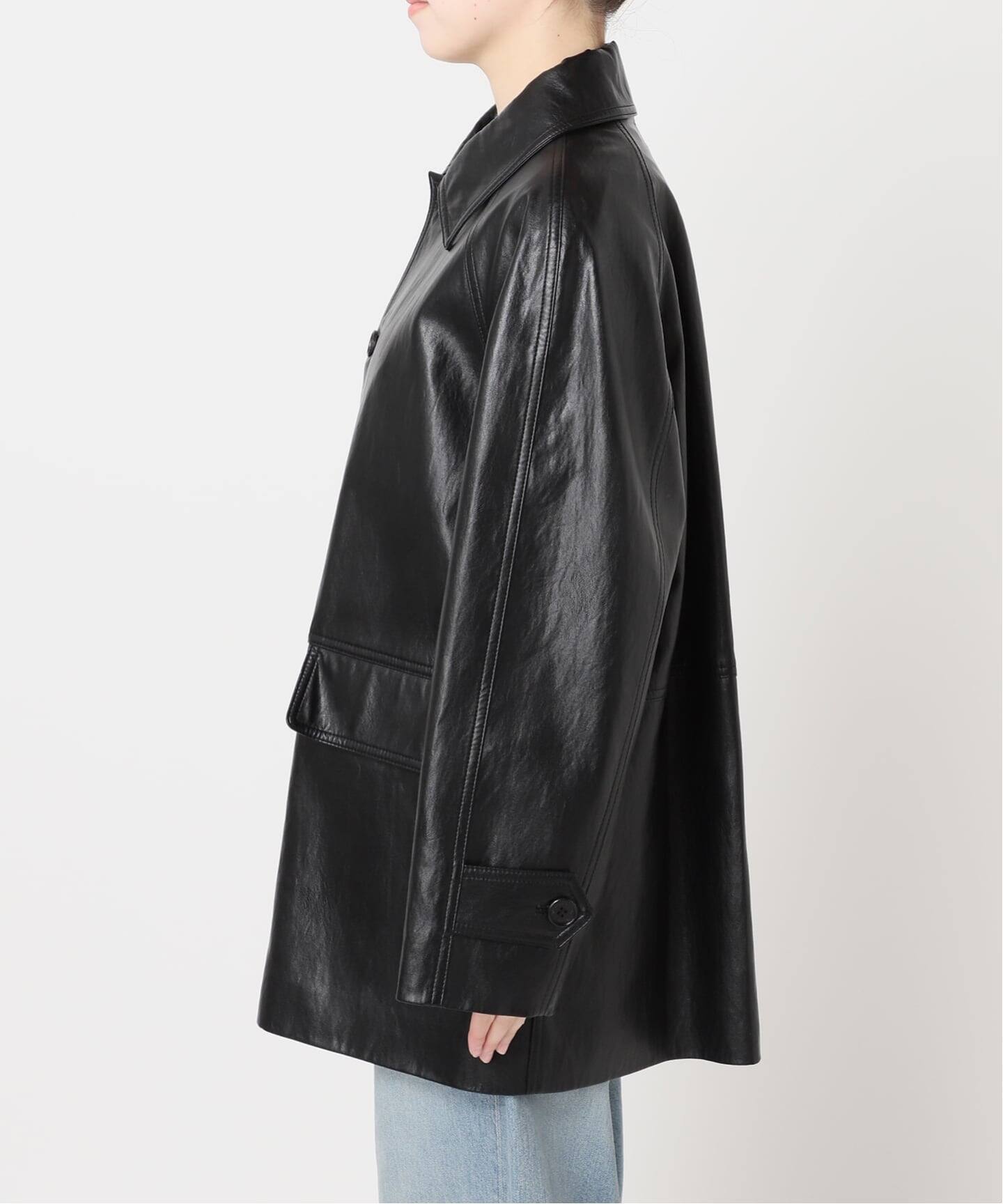 予約》【DUNST/ダンスト】UNISEX LILY VEGAN LEATHER HALF JAC