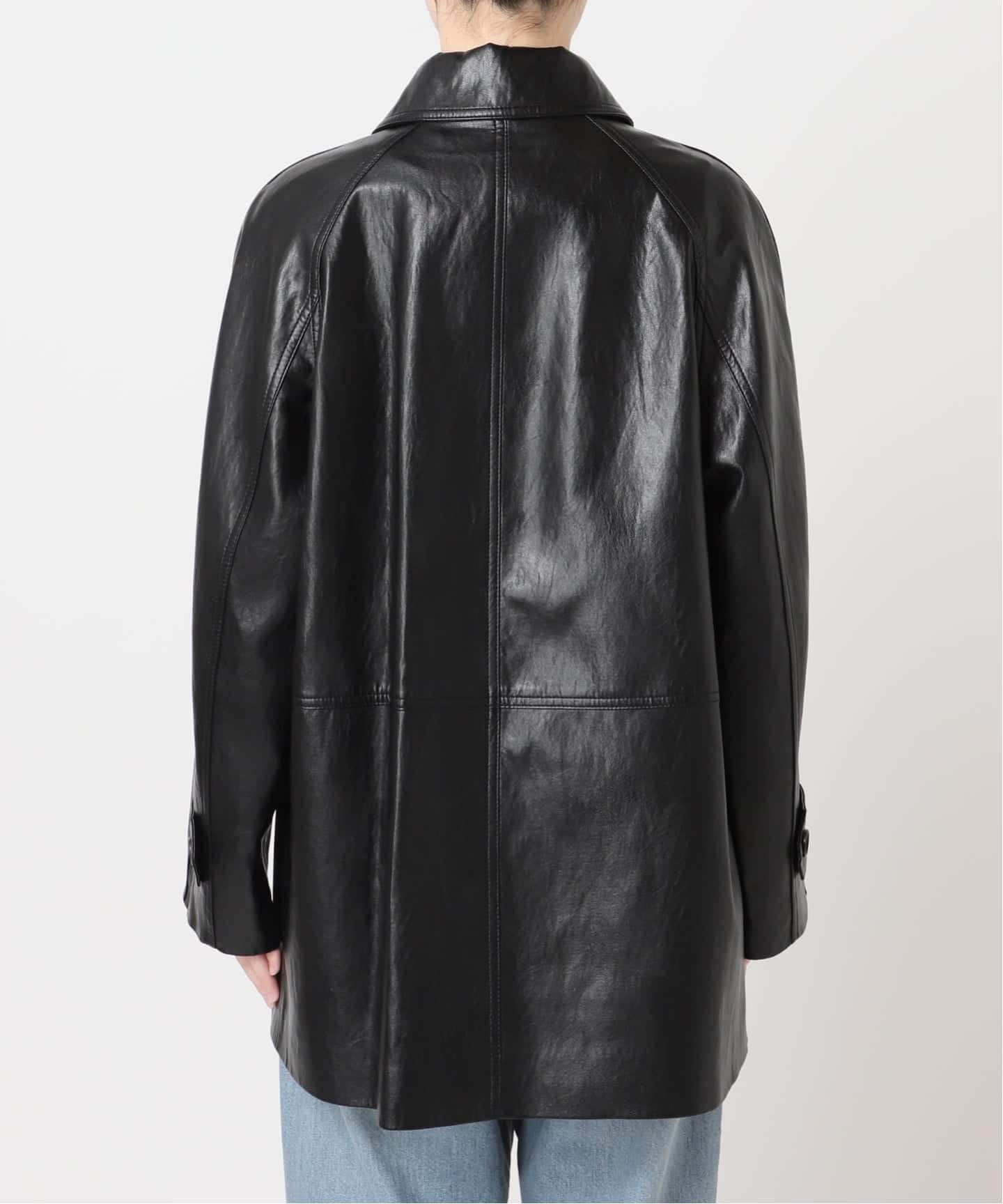 ジャケット・アウター Dunst UNISEX LEATHER HALF JACKET Dunst Leather Half Jacket in Black | REVOLVE