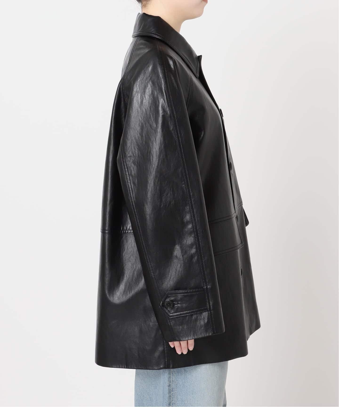 DUNST/ダンスト】UNISEX LILY VEGAN LEATHER HALF JAC：ジャケット