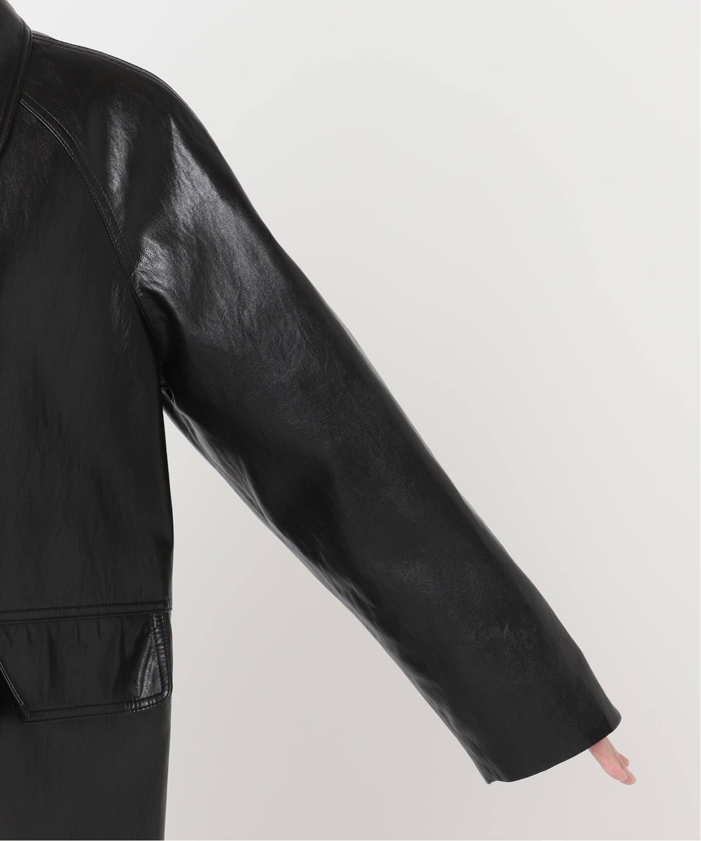 DUNST/ダンスト】UNISEX LILY VEGAN LEATHER HALF JAC：ジャケット