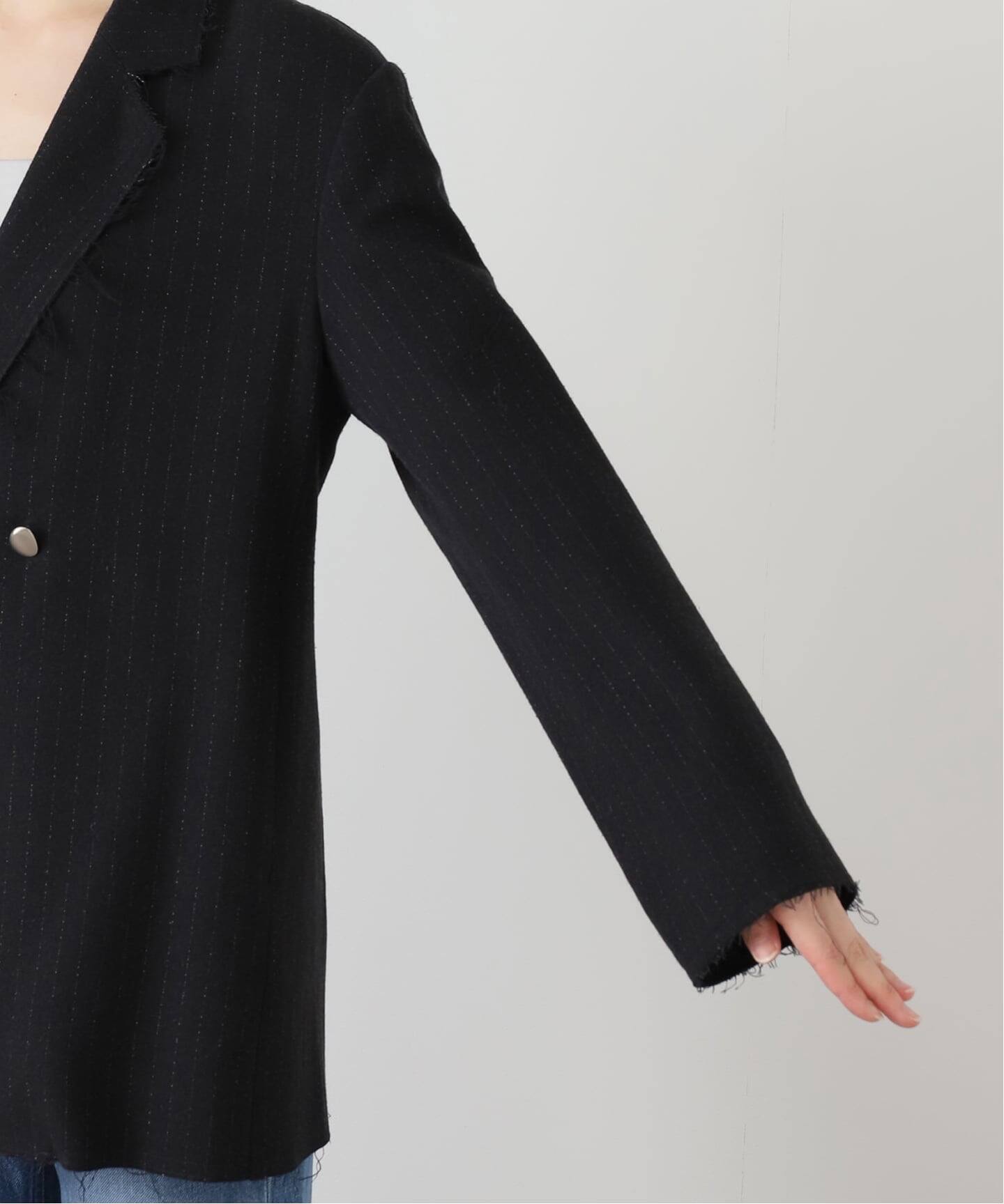 uhr ウーア　ジャケット　完売色 Uhr/ウーア】Wool / Silk Striped Jacket：ジャケット