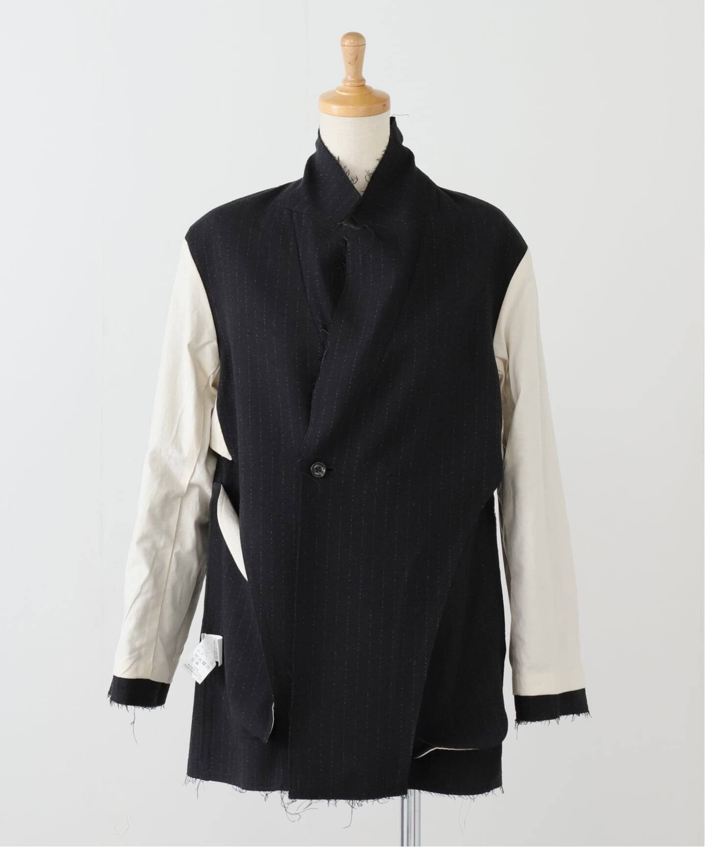 uhr ウーア　ジャケット　完売色 Uhr/ウーア】Wool / Silk Striped Jacket：ジャケット