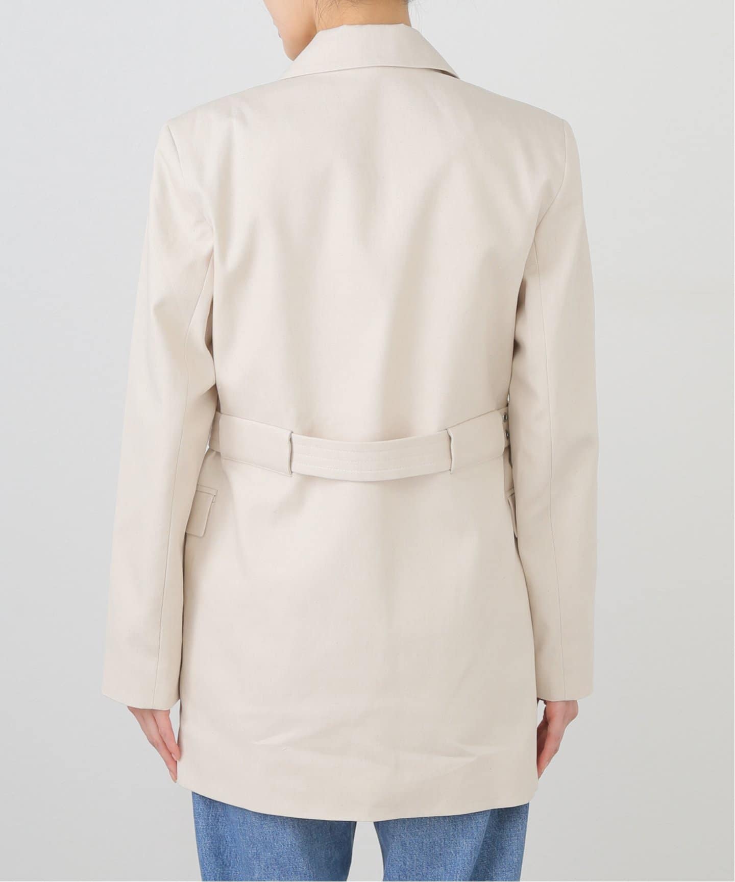 【Ganni】シングル-breastedコットンキャンバスブレザー GANNI/ガニー】Cotton Melange Tailoring Blazer：ジャケット