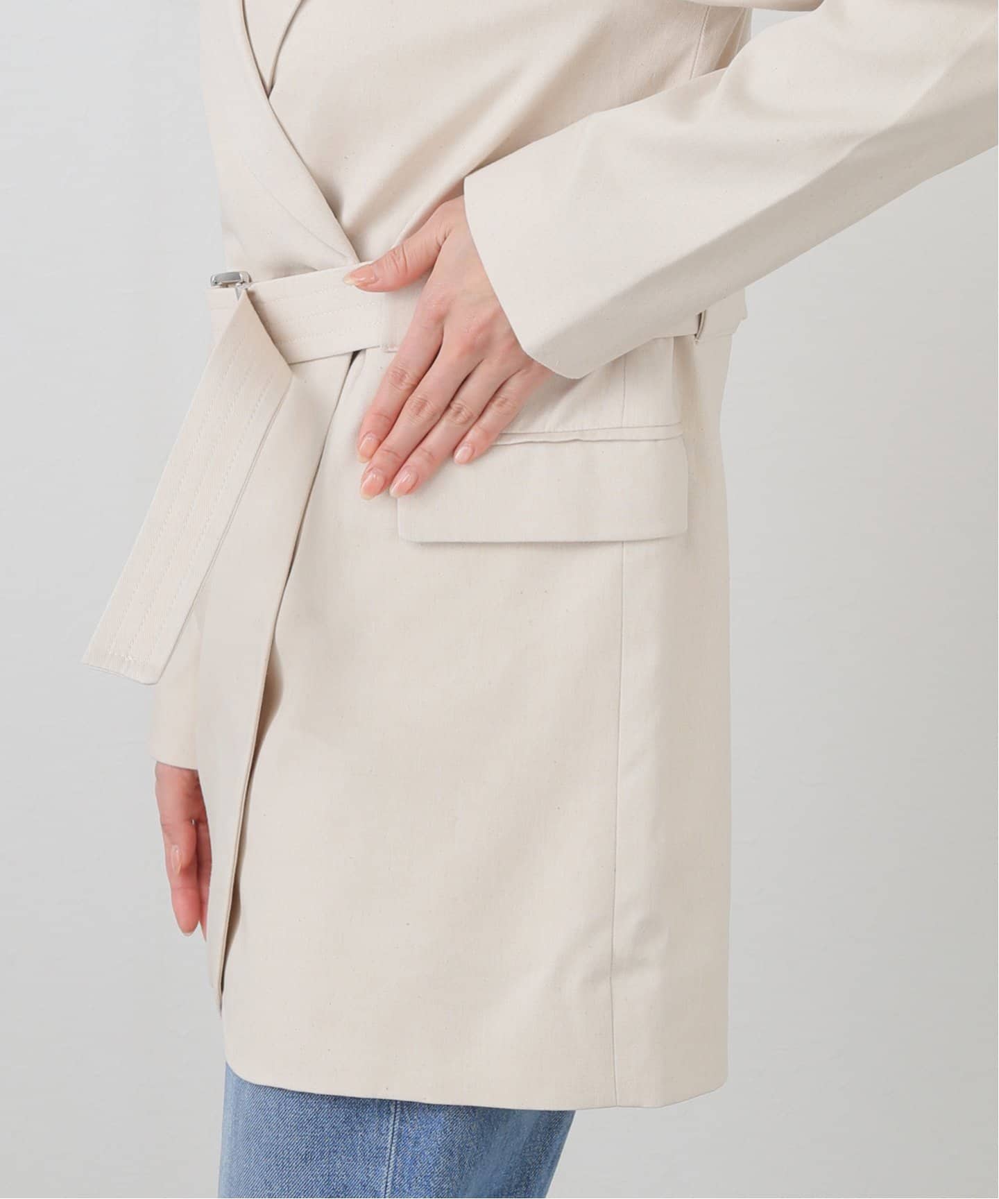 【Ganni】シングル-breastedコットンキャンバスブレザー GANNI/ガニー】Cotton Melange Tailoring Blazer:ジャケット