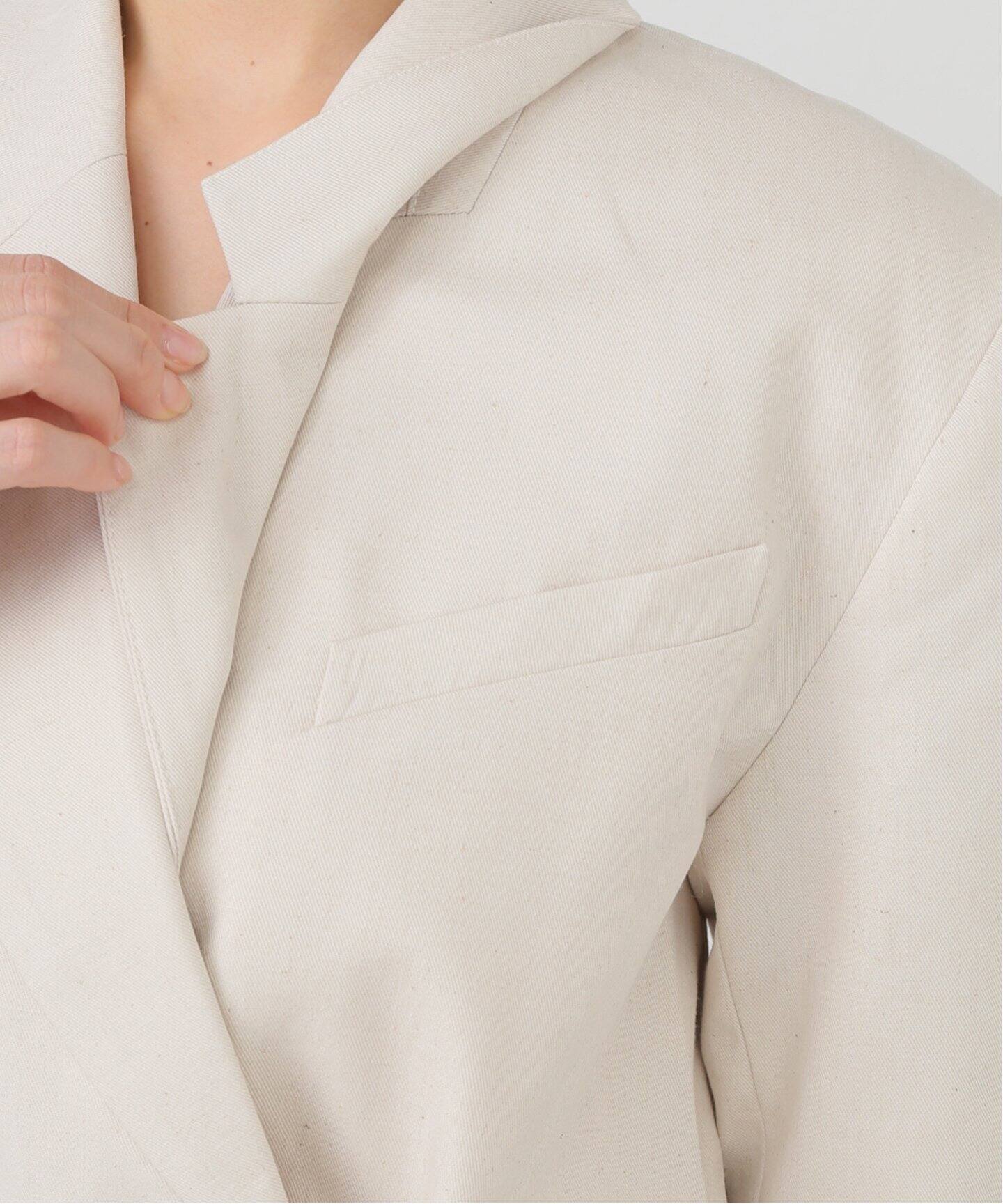 GANNI/ガニー】Cotton Melange Tailoring Blazer：ジャケット