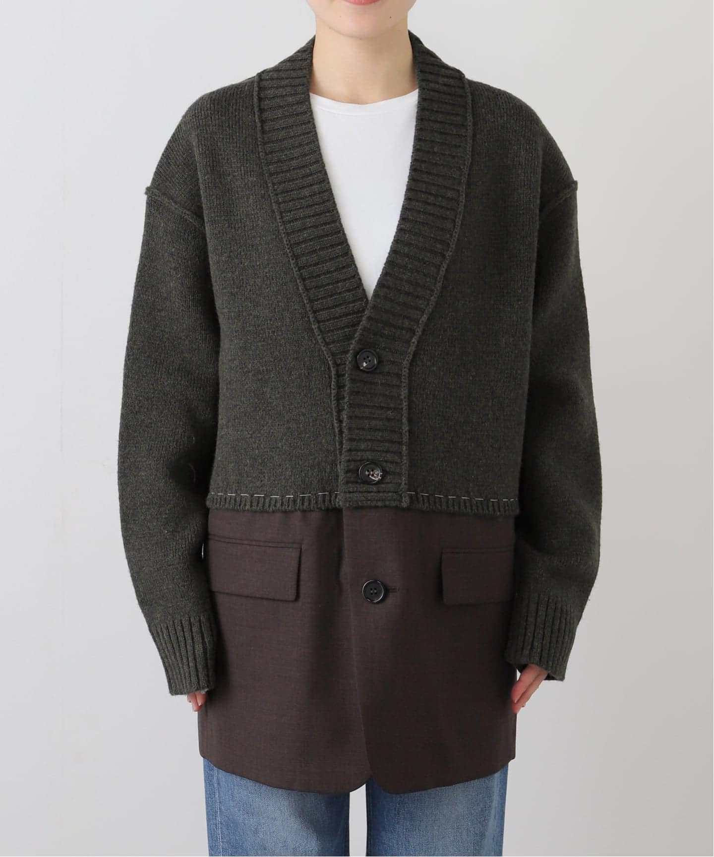 INSCRIRE /アンスクリア】Hybrid Jacket：ジャケット（その他