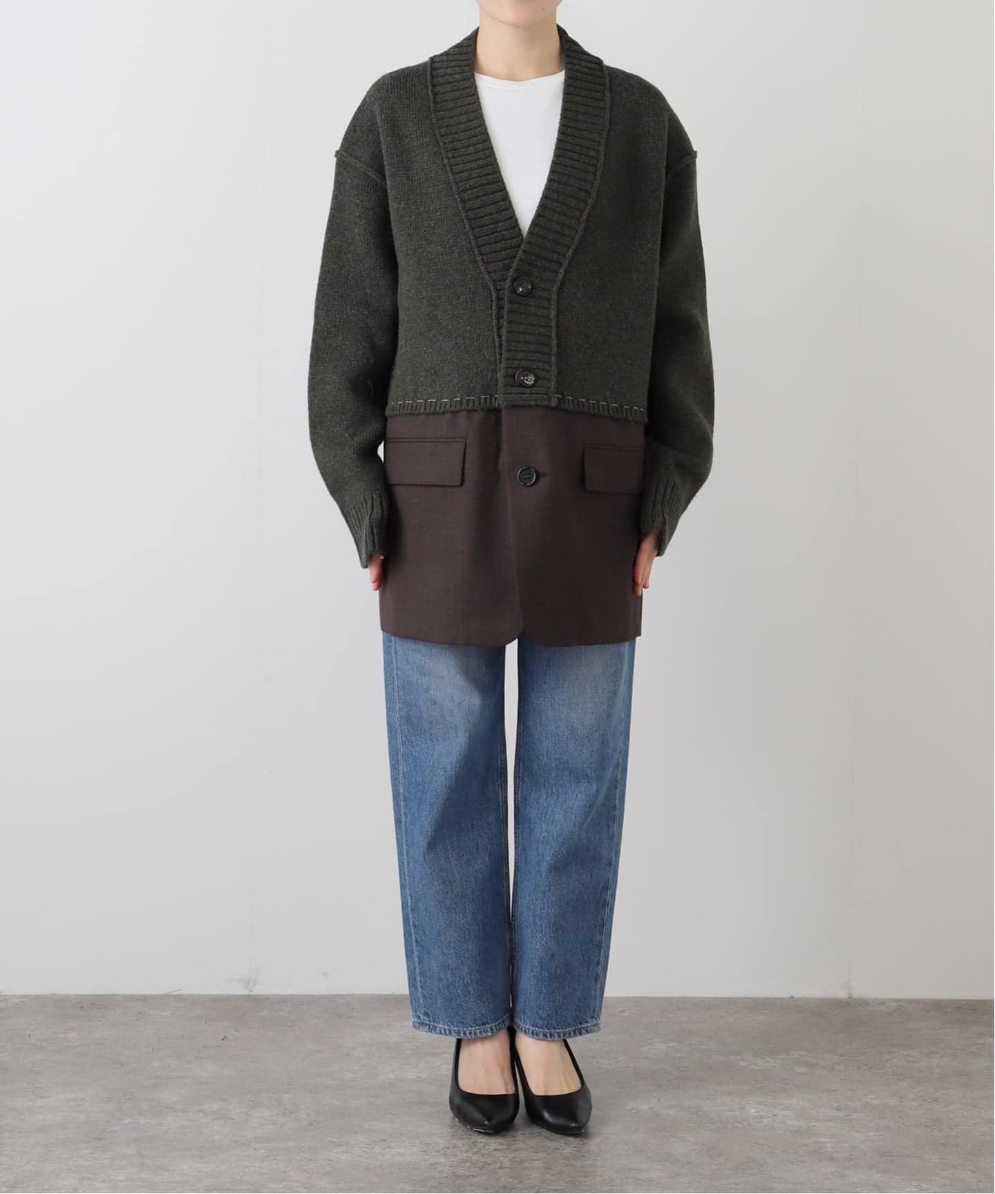 INSCRIRE /アンスクリア】Hybrid Jacket：ジャケット（その他