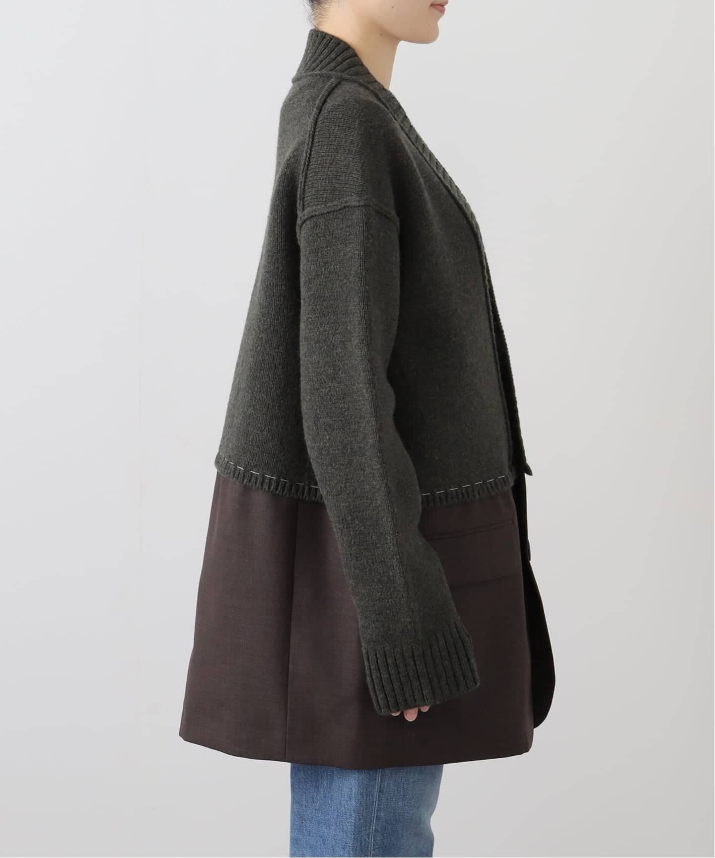 INSCRIRE /アンスクリア】Hybrid Jacket：ジャケット（その他