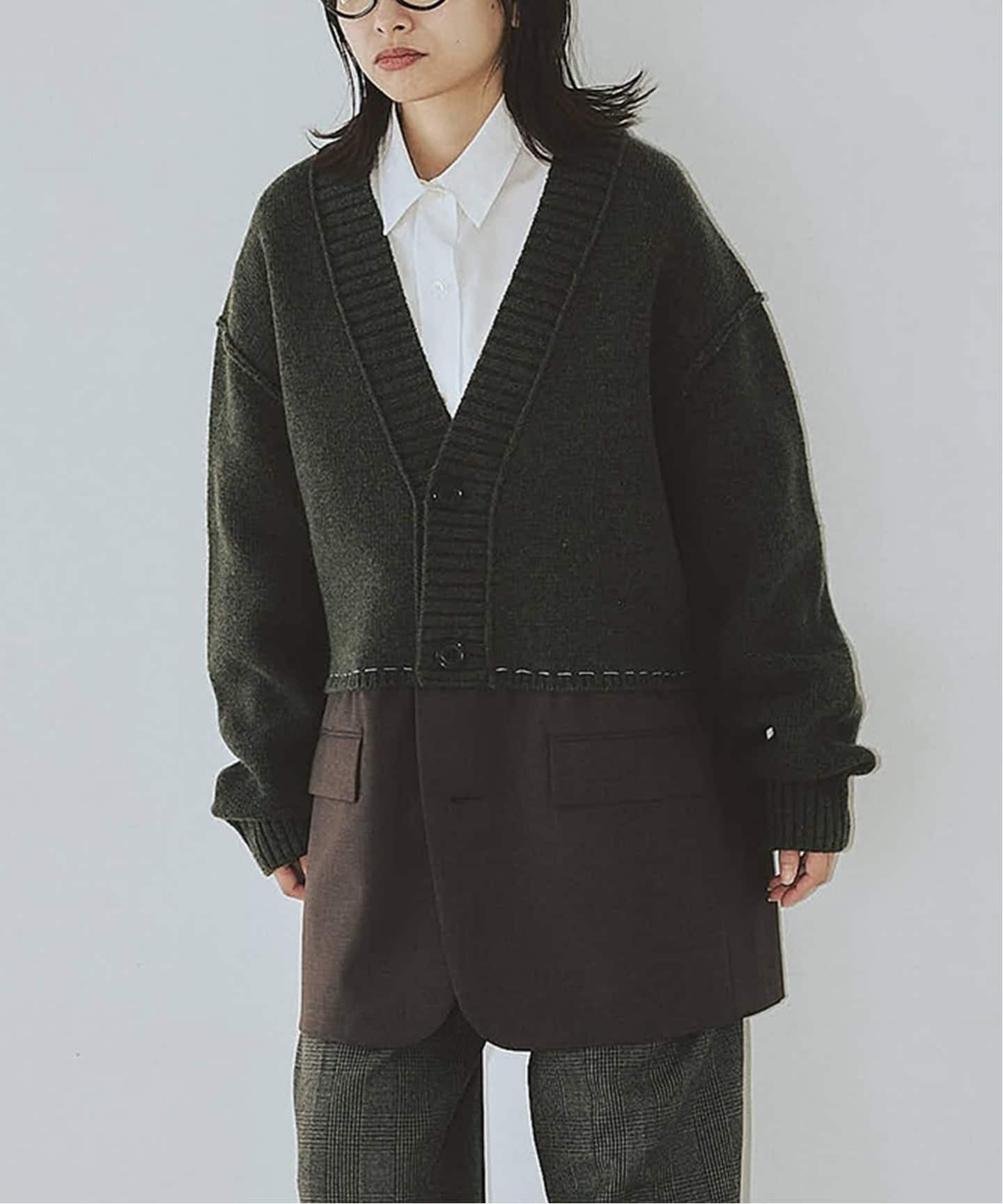 INSCRIRE /アンスクリア】Hybrid Jacket：ジャケット（その他