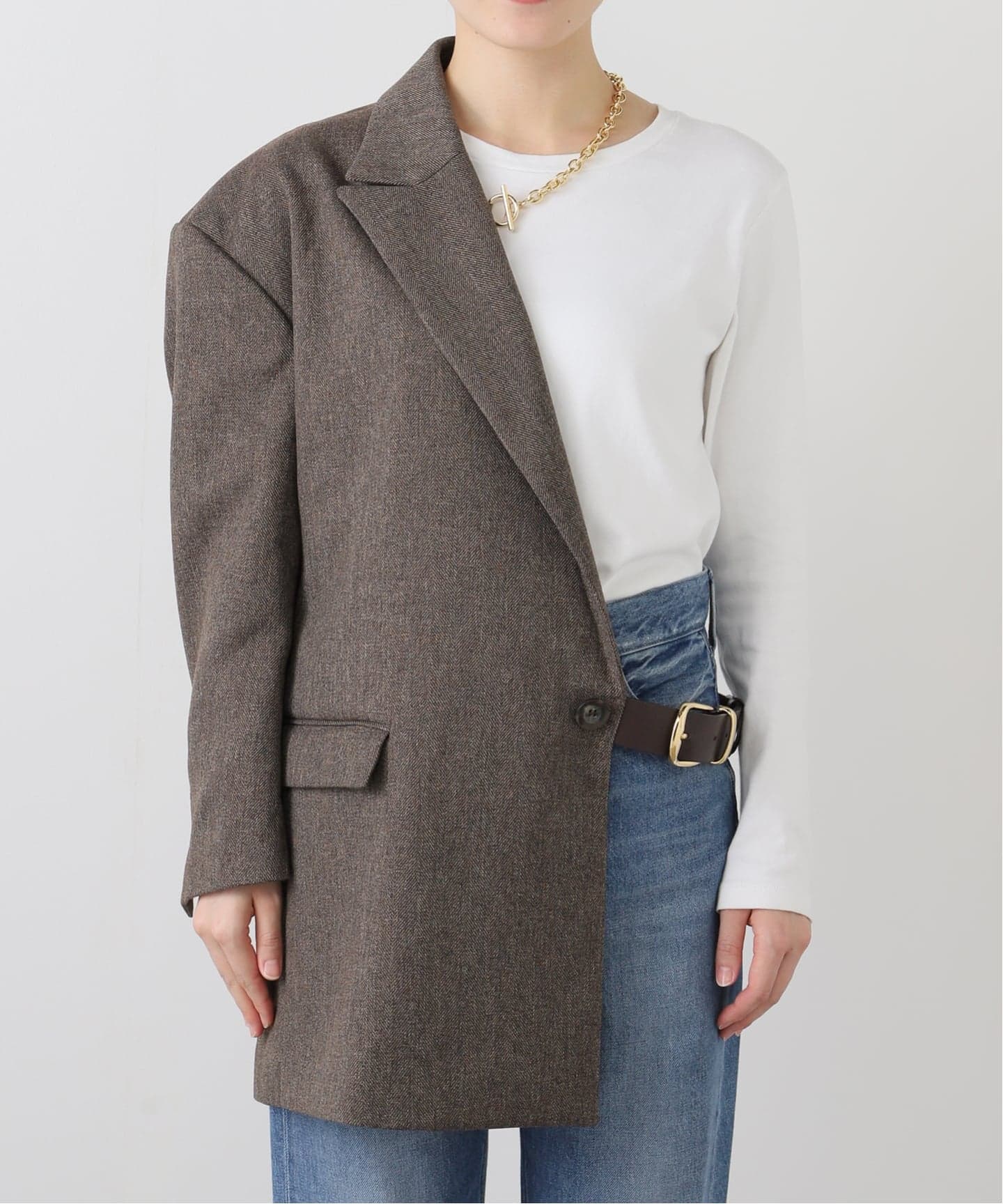 ジャケット・アウター FUMIE=TANAKA / wide shoulder jk FUMIE=TANAKA / wide shoulder jk