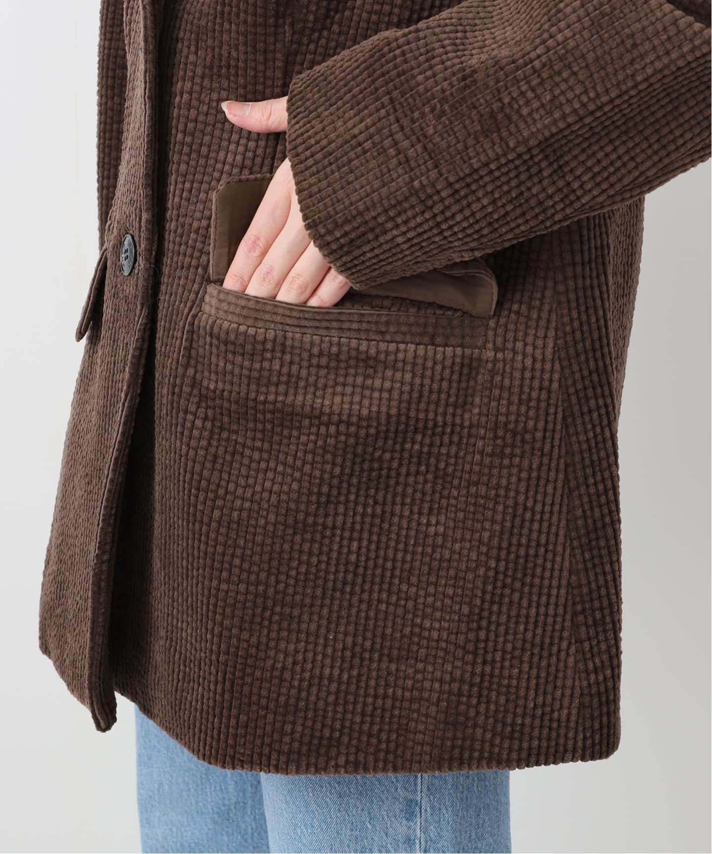 GANNI/ガニー】Seersucker Corduroy Blazer：ジャケット（テーラード