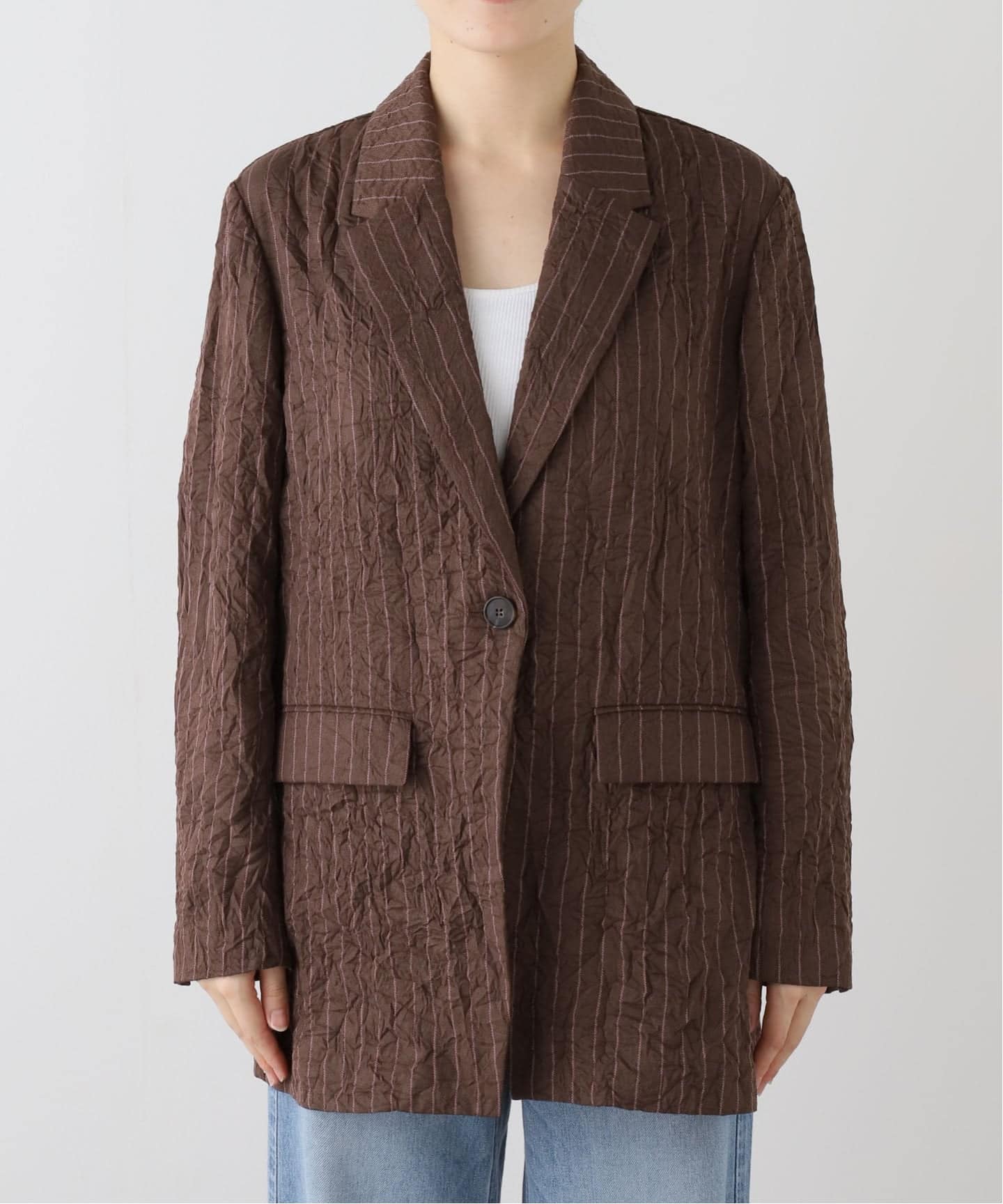 シュリンクストライプジャケット（テーラードジャケット）｜JOURNAL