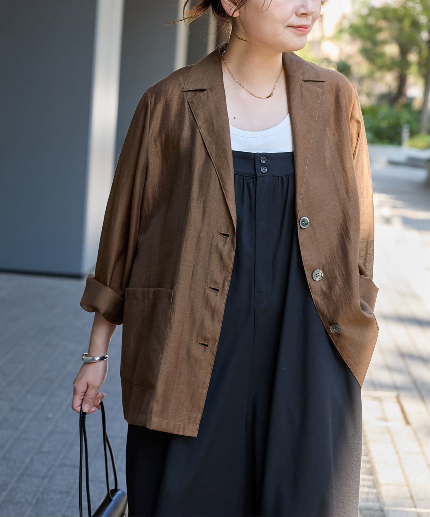 ジャーナルスタンダード　ライトラフクロスジャケット　ブラウン 追加2》ライトラフクロスジャケット（テーラードジャケット）｜JOURNAL