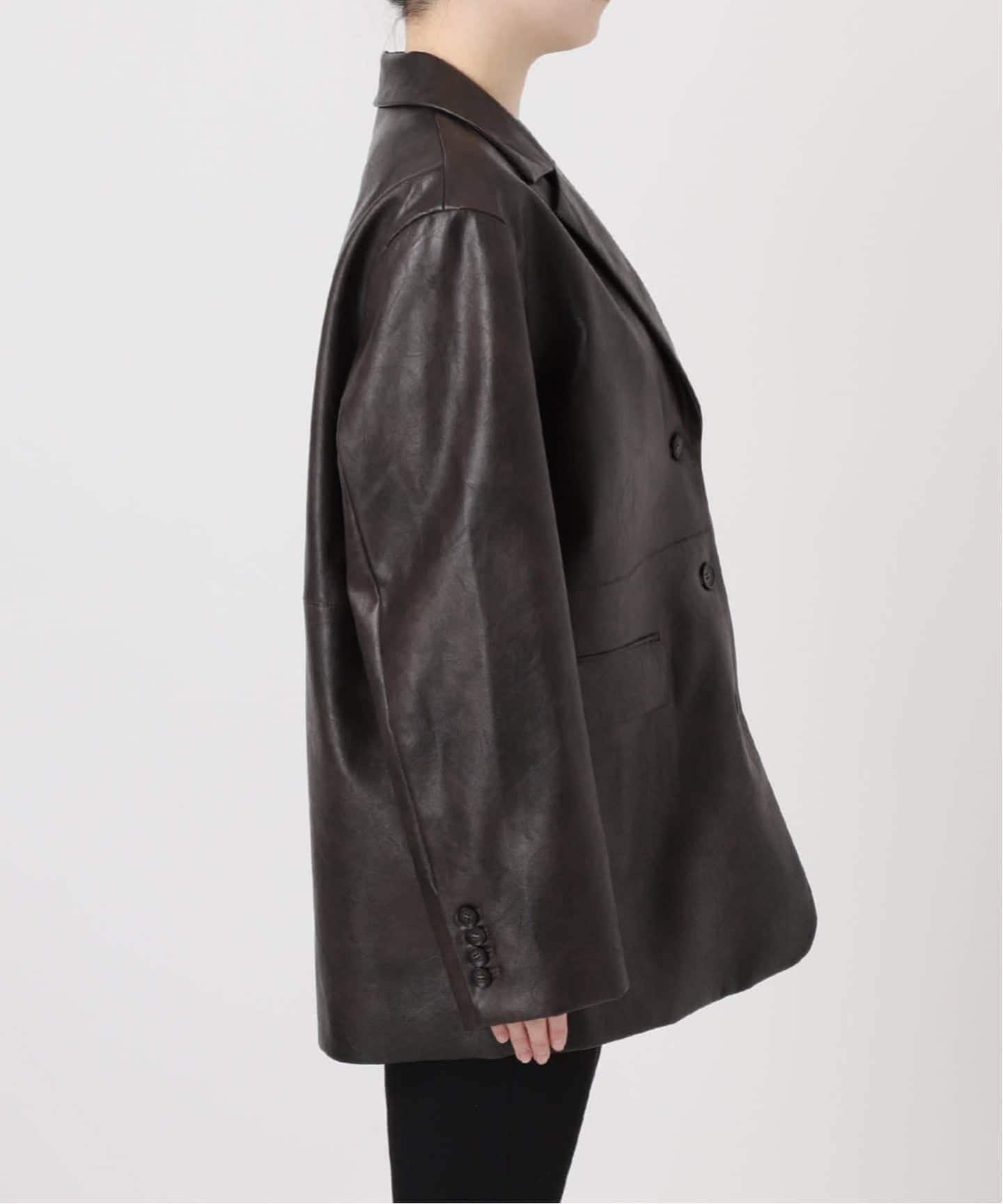 フェイクレザー/フェイクスエードジャケット（レザージャケット