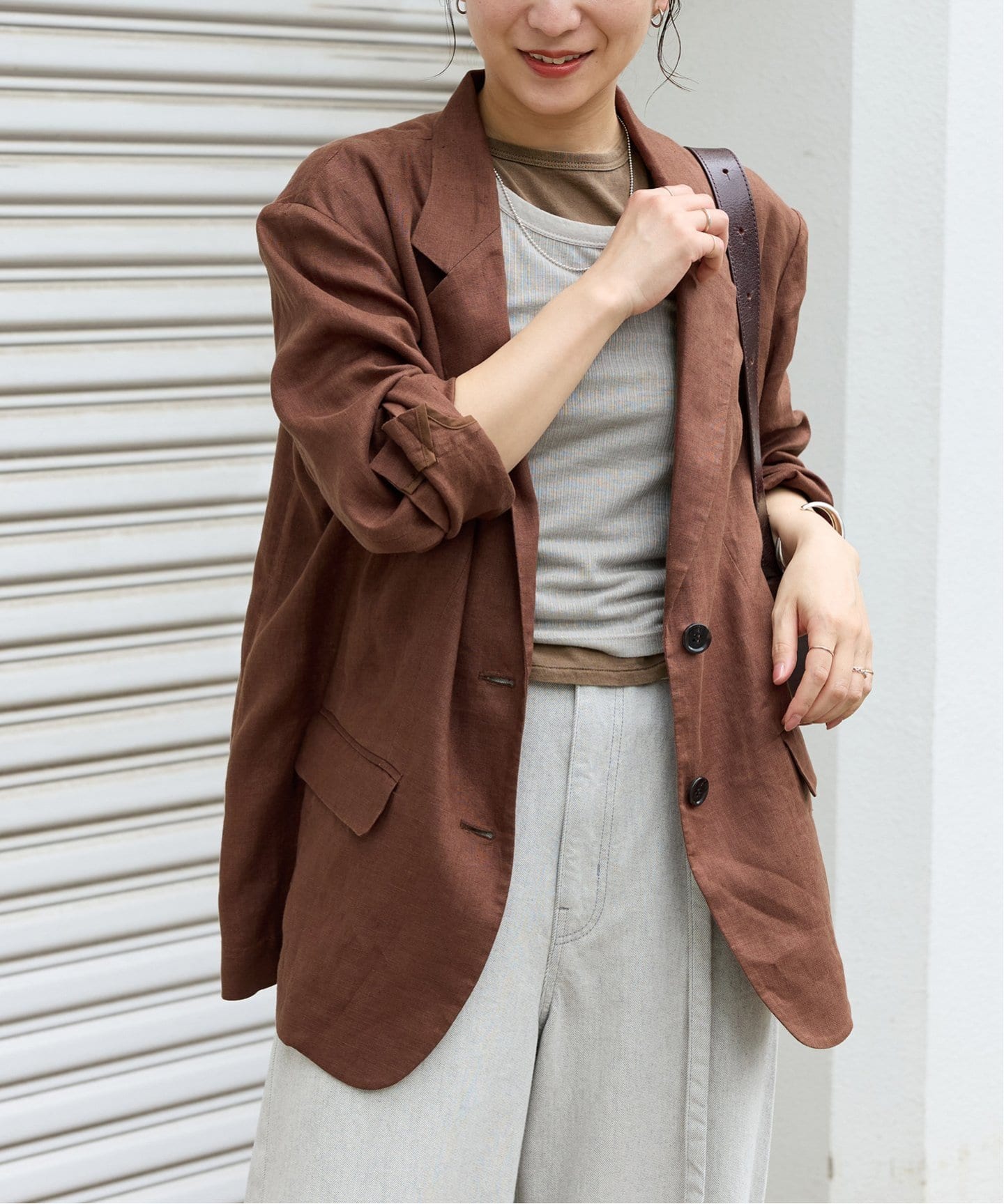 追加2》リネン SB-2B ジャケット（テーラードジャケット）｜JOURNAL