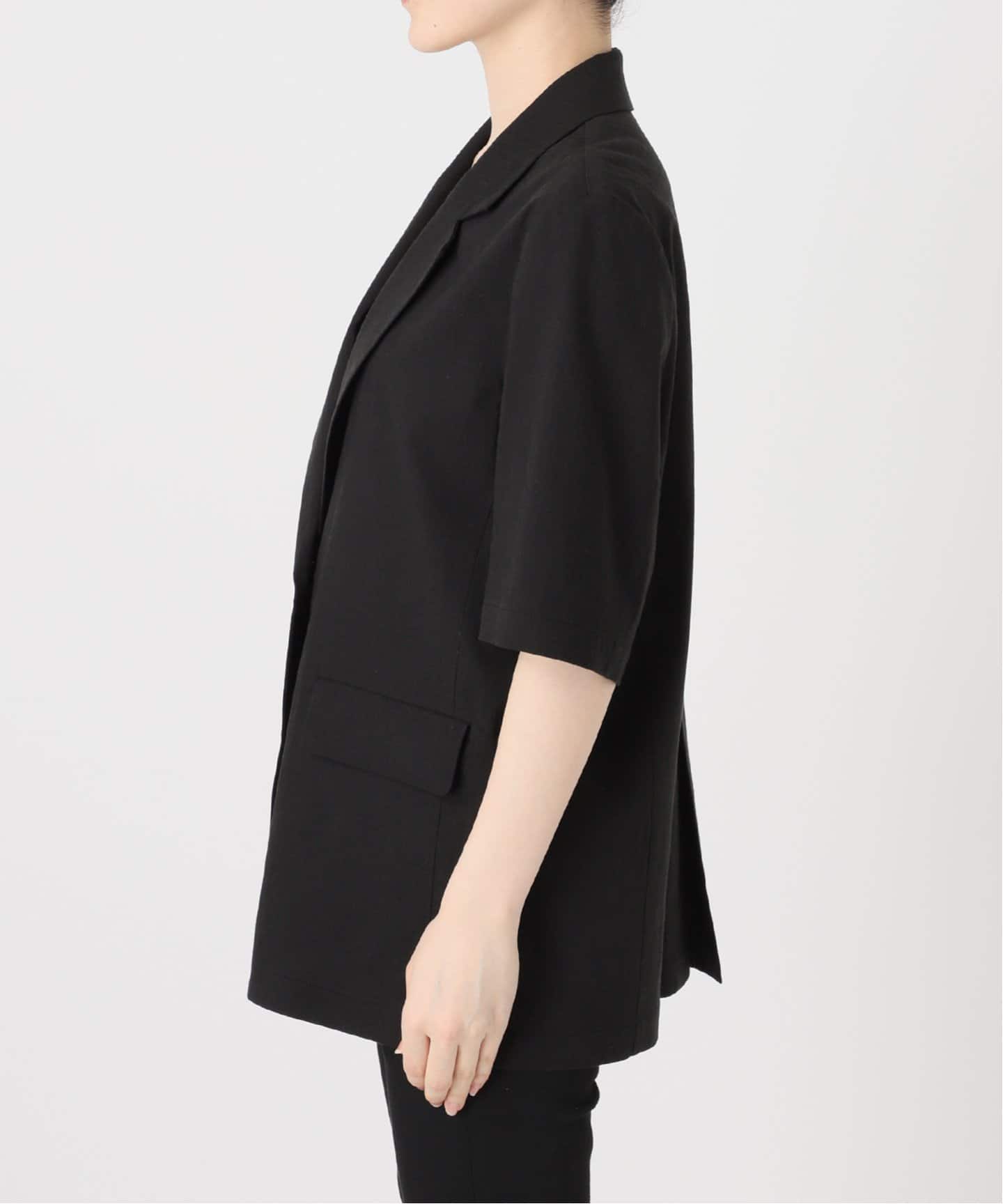 JOURNAL STANDARD リネンハーフスリーブジャケット 追加》リネンコットンハーフスリーブジャケット（テーラード