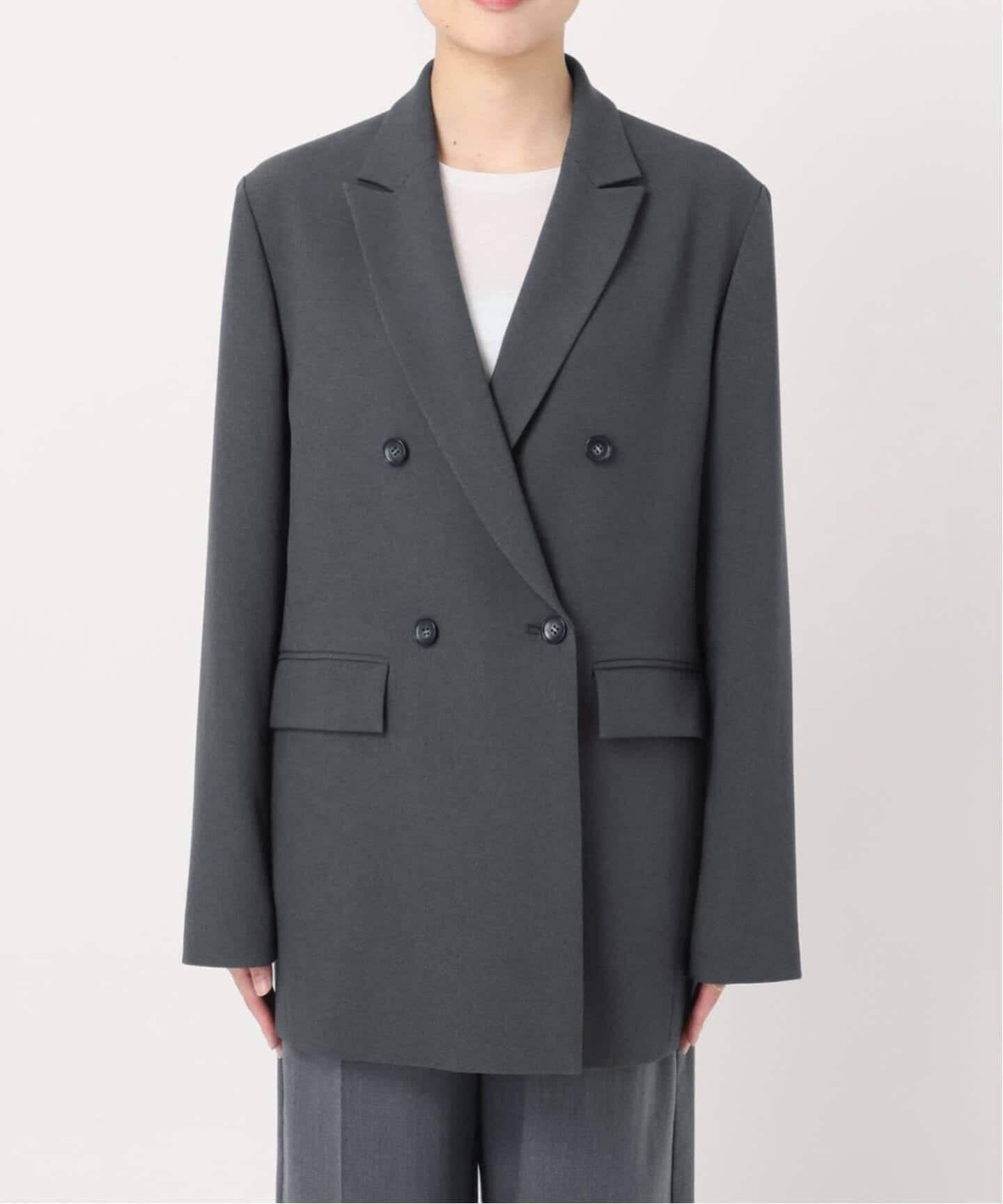 未使用級✨ジャーナルスタンダード　ウールライクストレッチジャケット　グレー　36 ジャーナルスタンダード JOURNAL STANDARD 《追加予約2》ウール