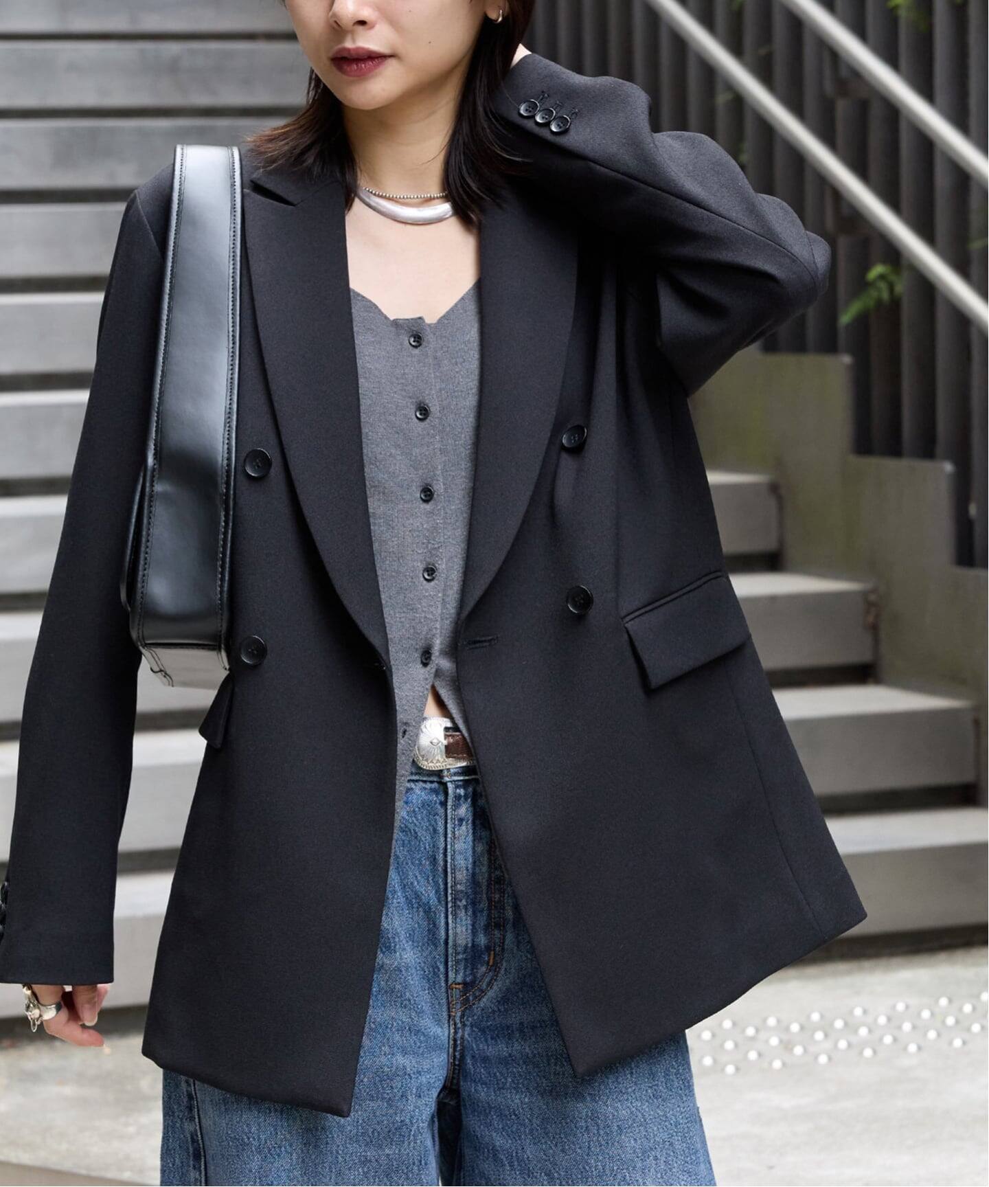 ジャーナルスタンダード　2024FW ウールライクストレッチジャケット　38 JOURNAL STANDARD ウールライクストレッチジャケット黒 38