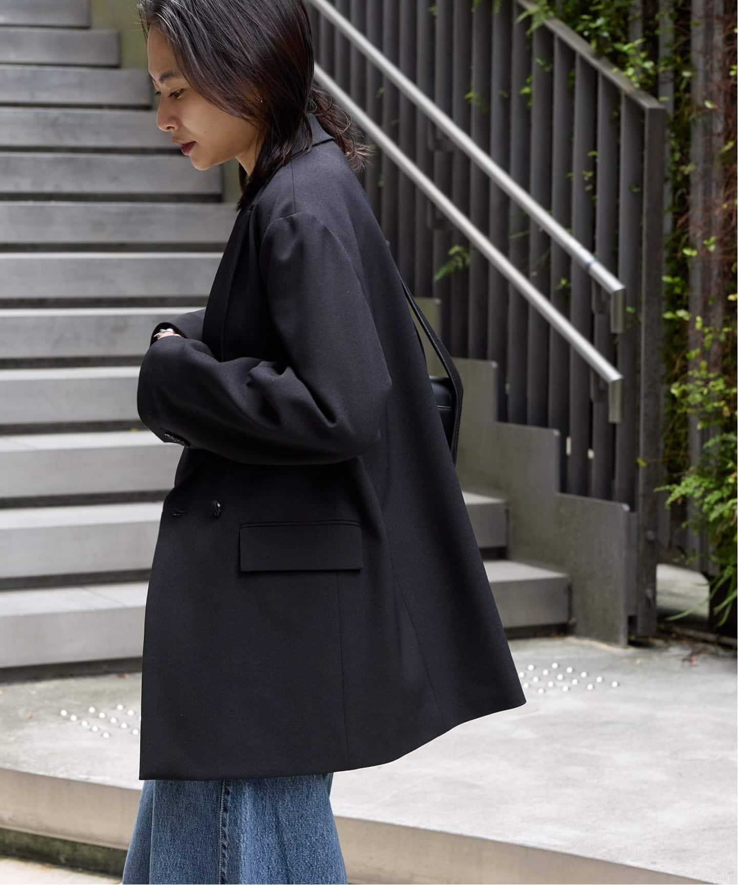 追加予約4》ウールライクストレッチジャケット（テーラード