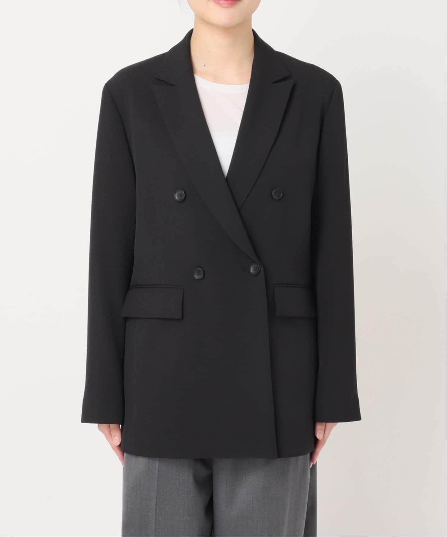追加4》ウールライクストレッチジャケット（テーラードジャケット