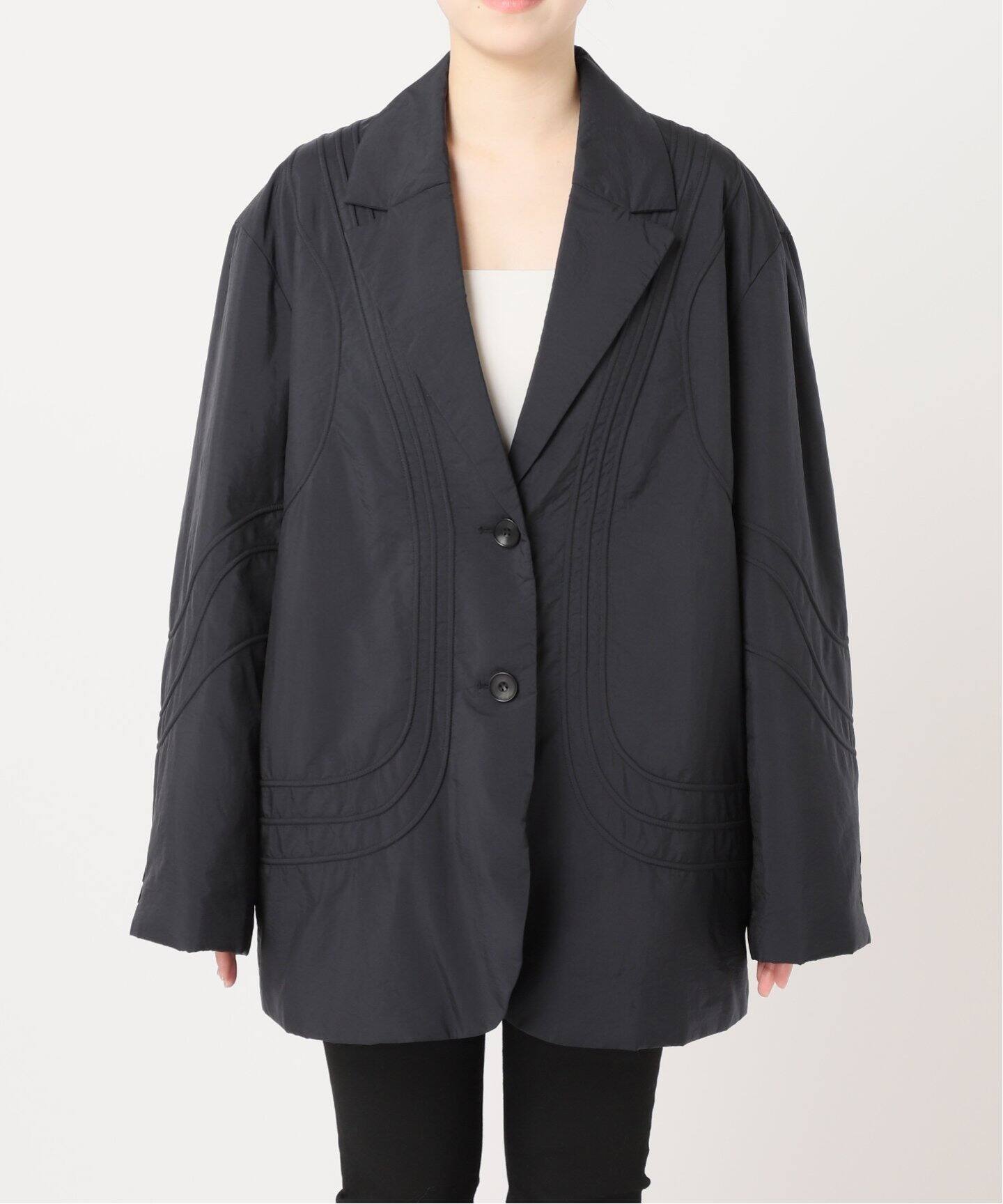予約》【KIARIS vintage＆closet×JS】ラインパッファージャケット 
