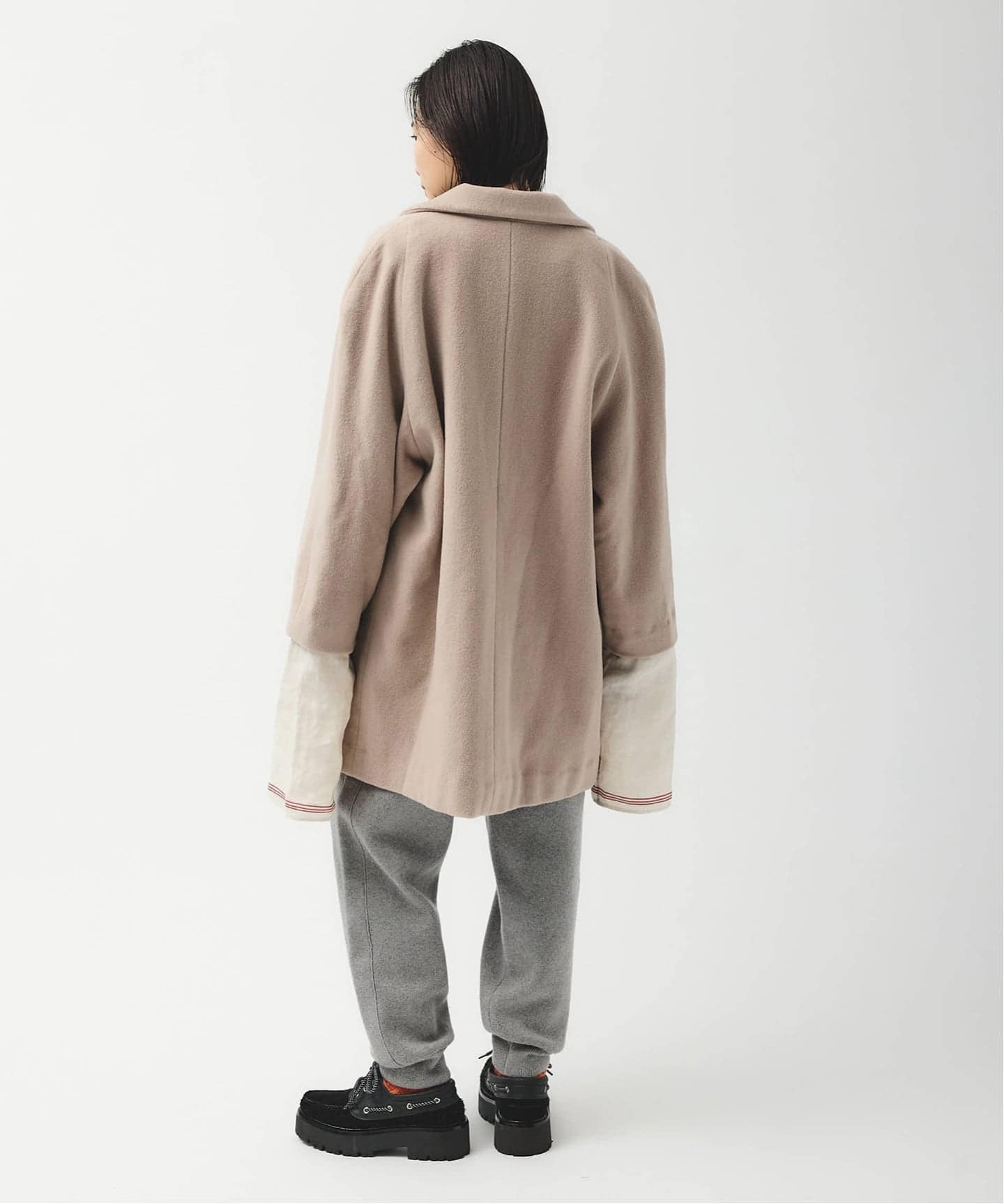 別注【MIKA KASAI】TOOMUCH SLEEVE WASHED JACC（テーラードジャケット