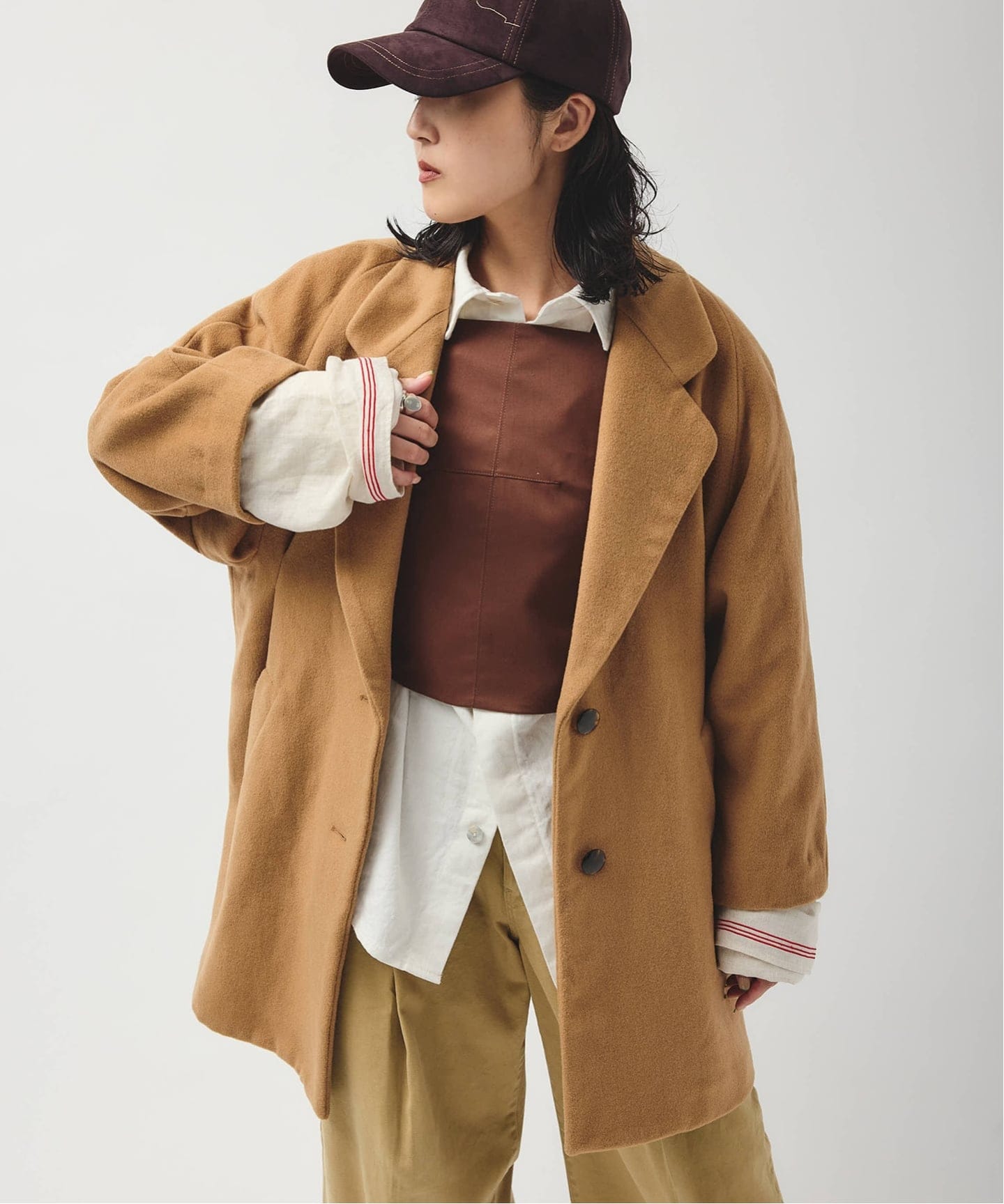 ジャケット・アウター mika 別注【MIKA KASAI】TOOMUCH SLEEVE WASHED JACC（テーラードジャケット