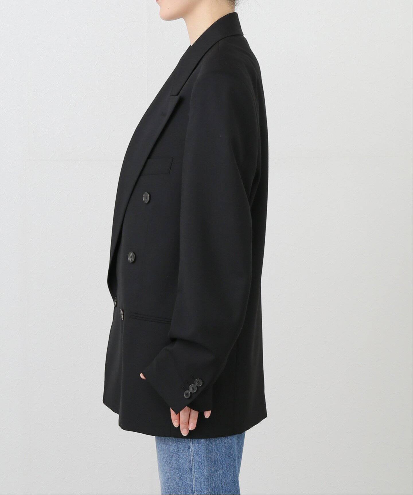 6(roku) ◾️wool stand jacket◾️ジャケット　新品未使用 YOKE TWEED STAND COLLAR ZIP BLOUSON セットアップスタイル