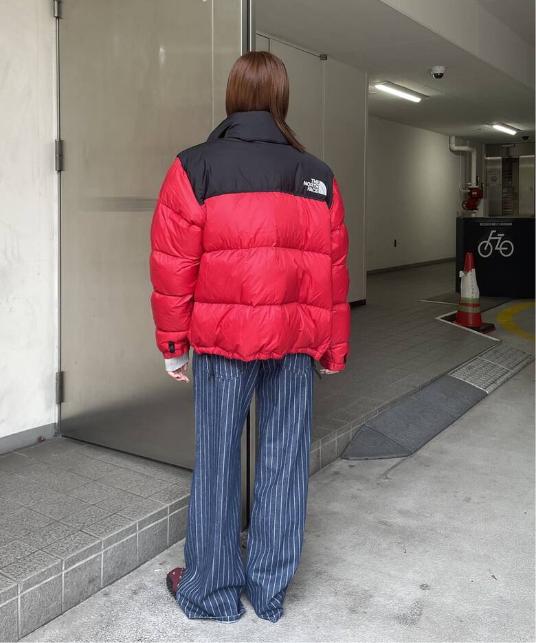 THE NORTH FACE ダウンロングジャケット 85(レディースM)朱赤 THE 