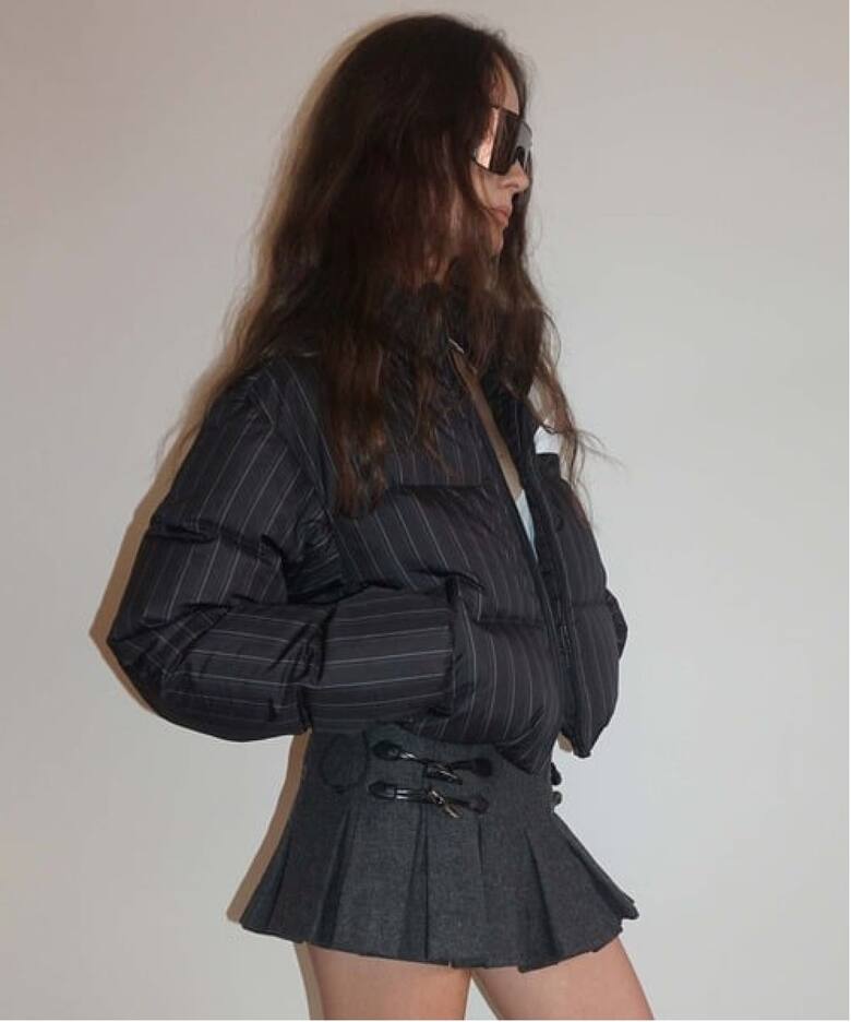 SCULPTOR/スカルプター】 So Demure Cropped Puffer Down SC25A108 