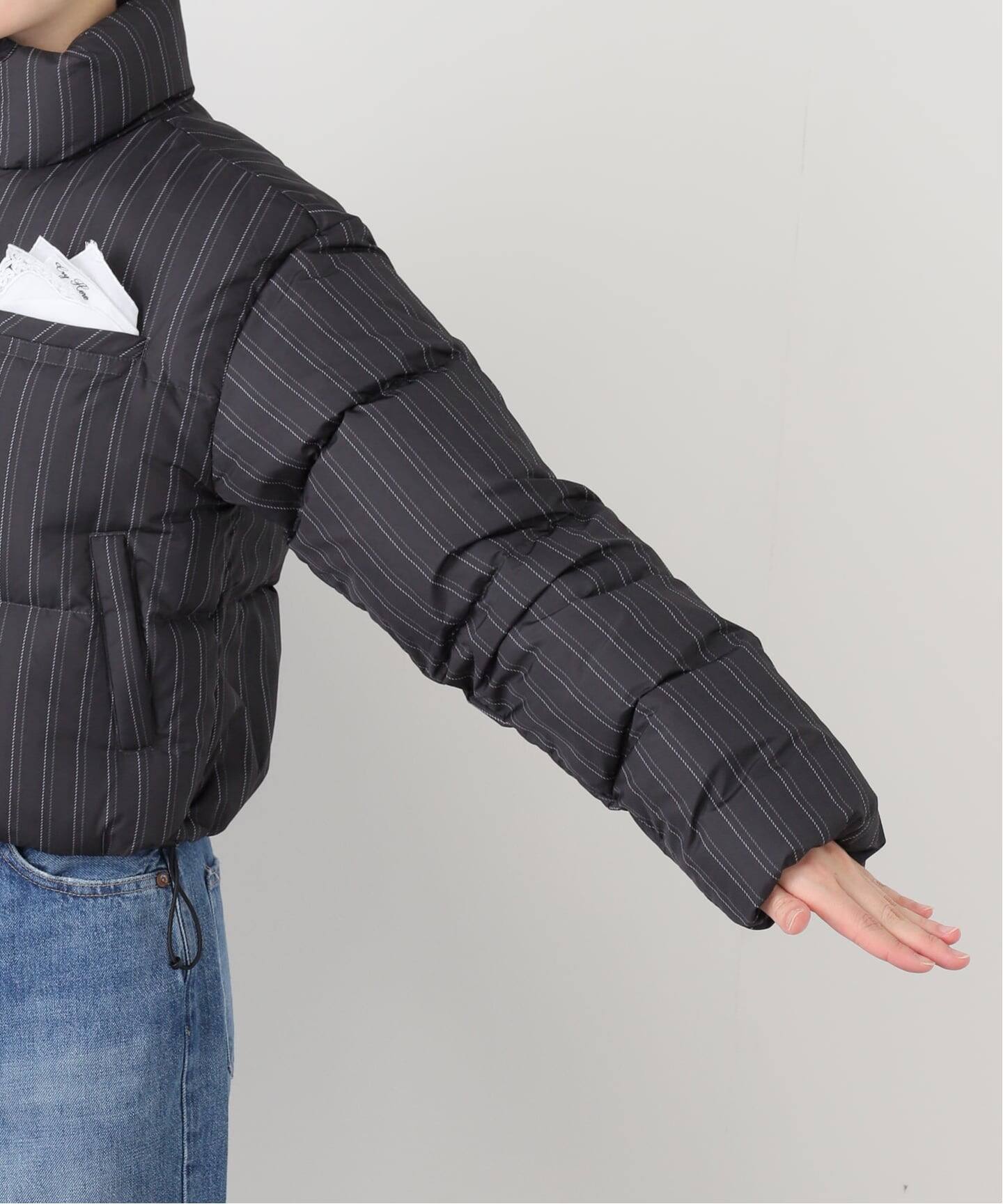 SCULPTOR/スカルプター】 So Demure Cropped Puffer Down SC25A108