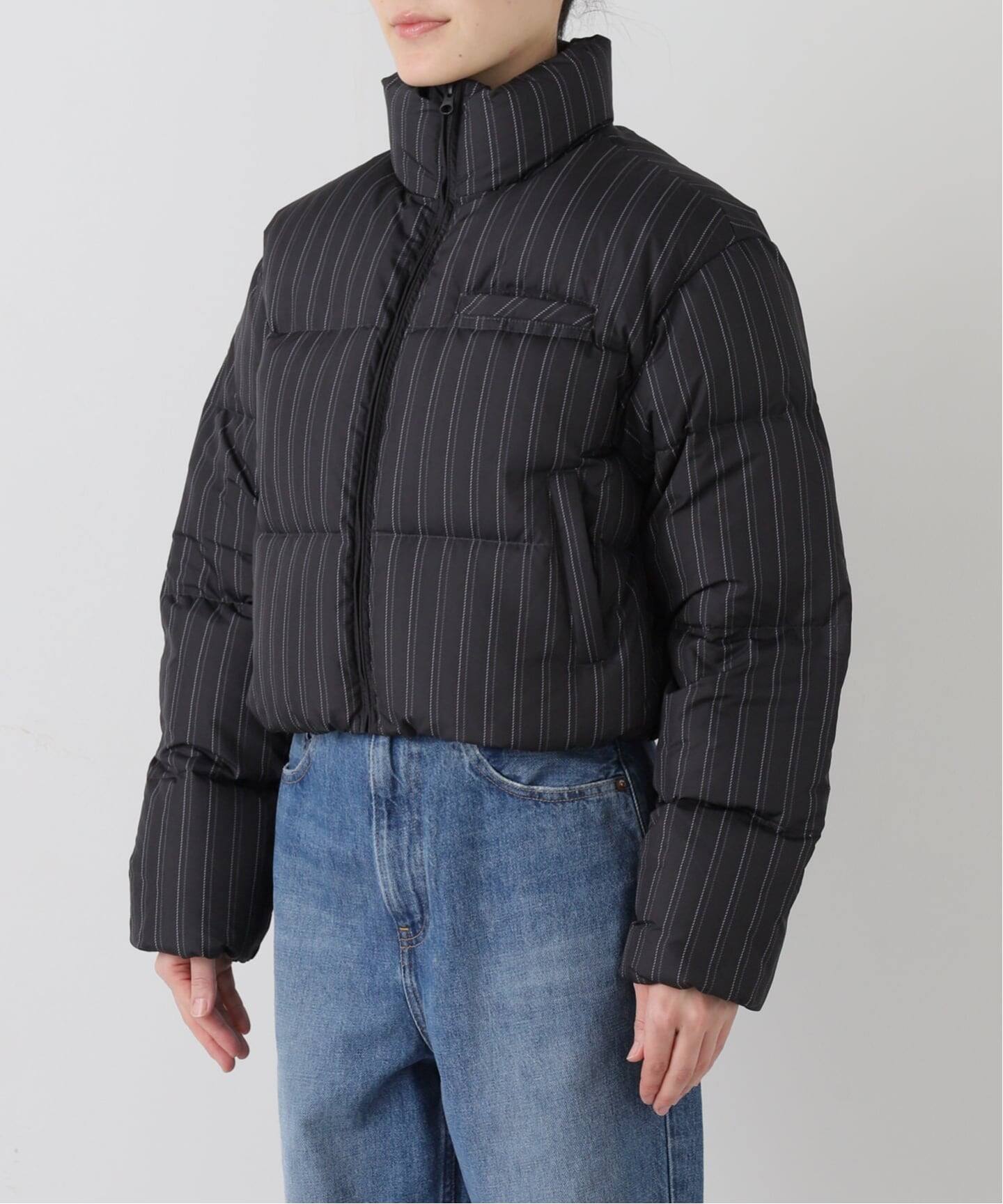 SCULPTOR/スカルプター】 So Demure Cropped Puffer Down SC25A108