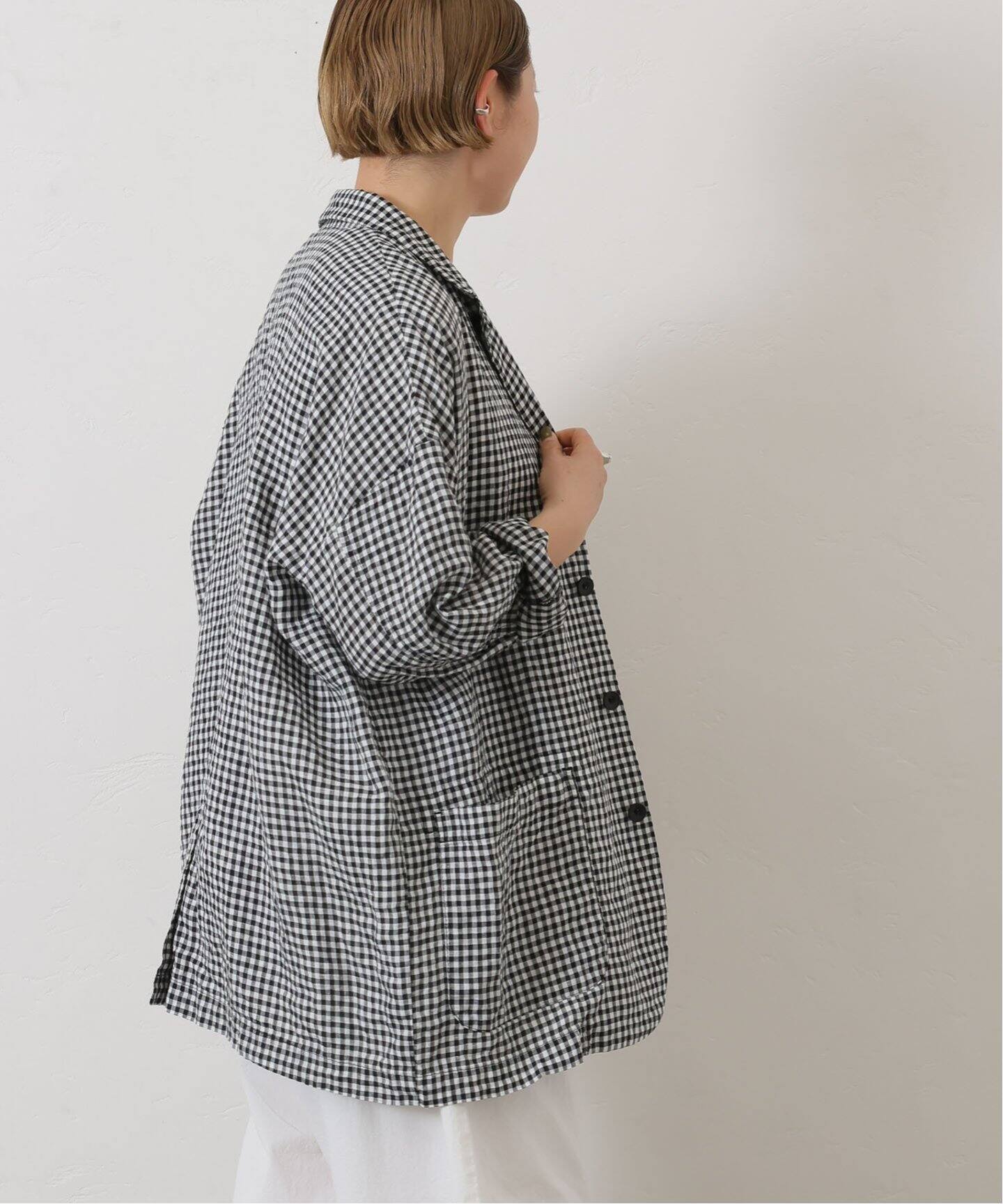 リネンチェックジャケット（テーラードジャケット）｜journal standard  