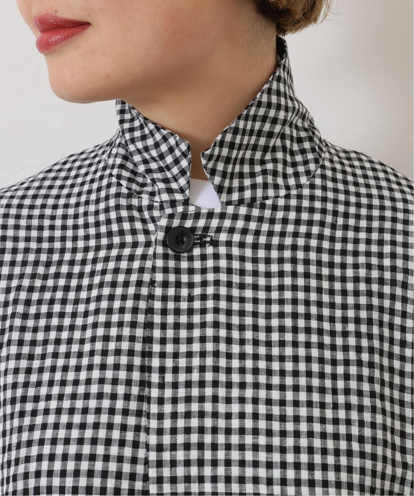 リネンチェックジャケット（テーラードジャケット）｜journal