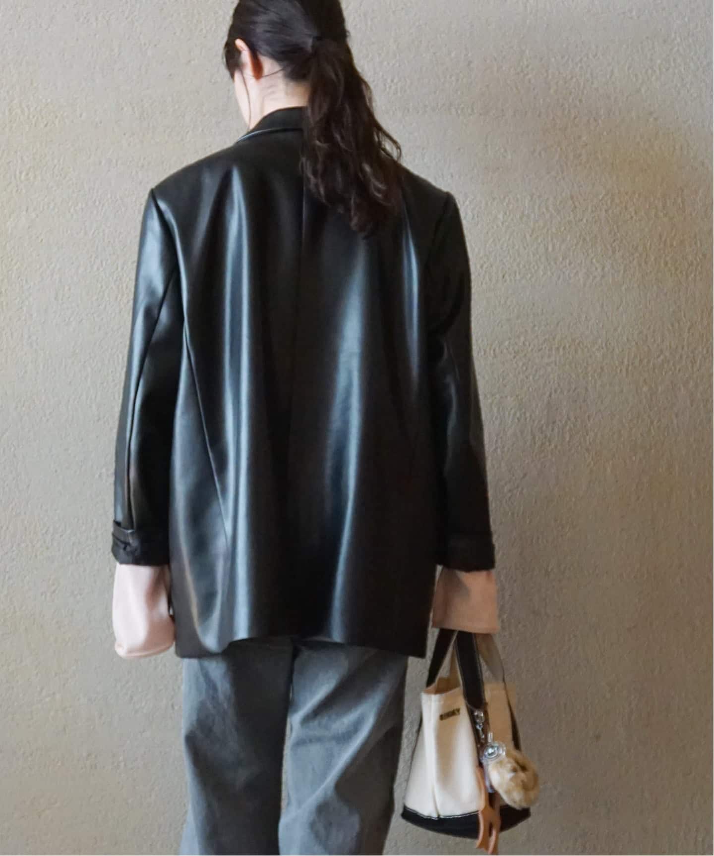 SUNDAY FAUXレザージャケット（その他ジャケット・スーツ）｜journal