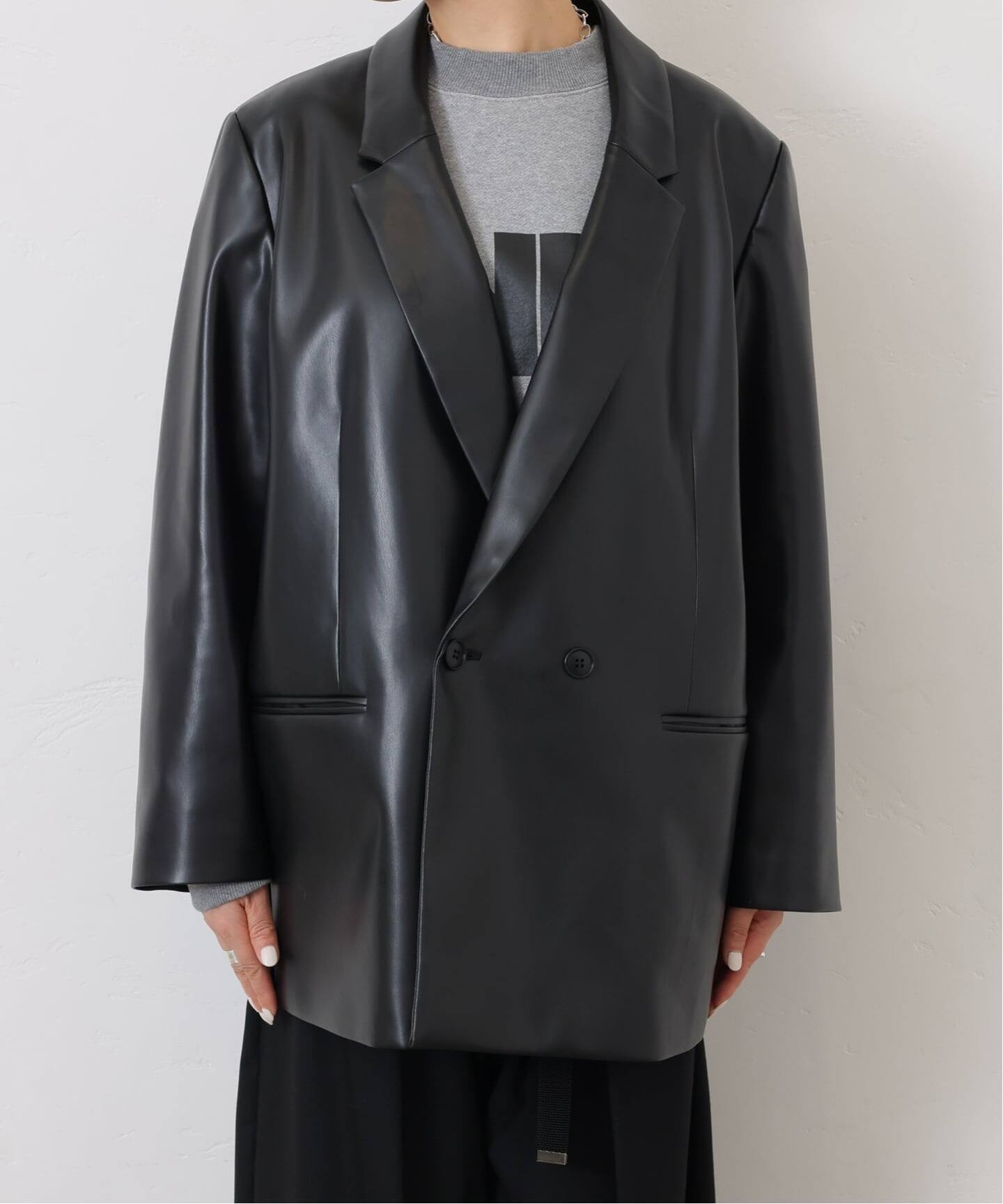 SUNDAY FAUXレザージャケット（その他ジャケット・スーツ）｜journal