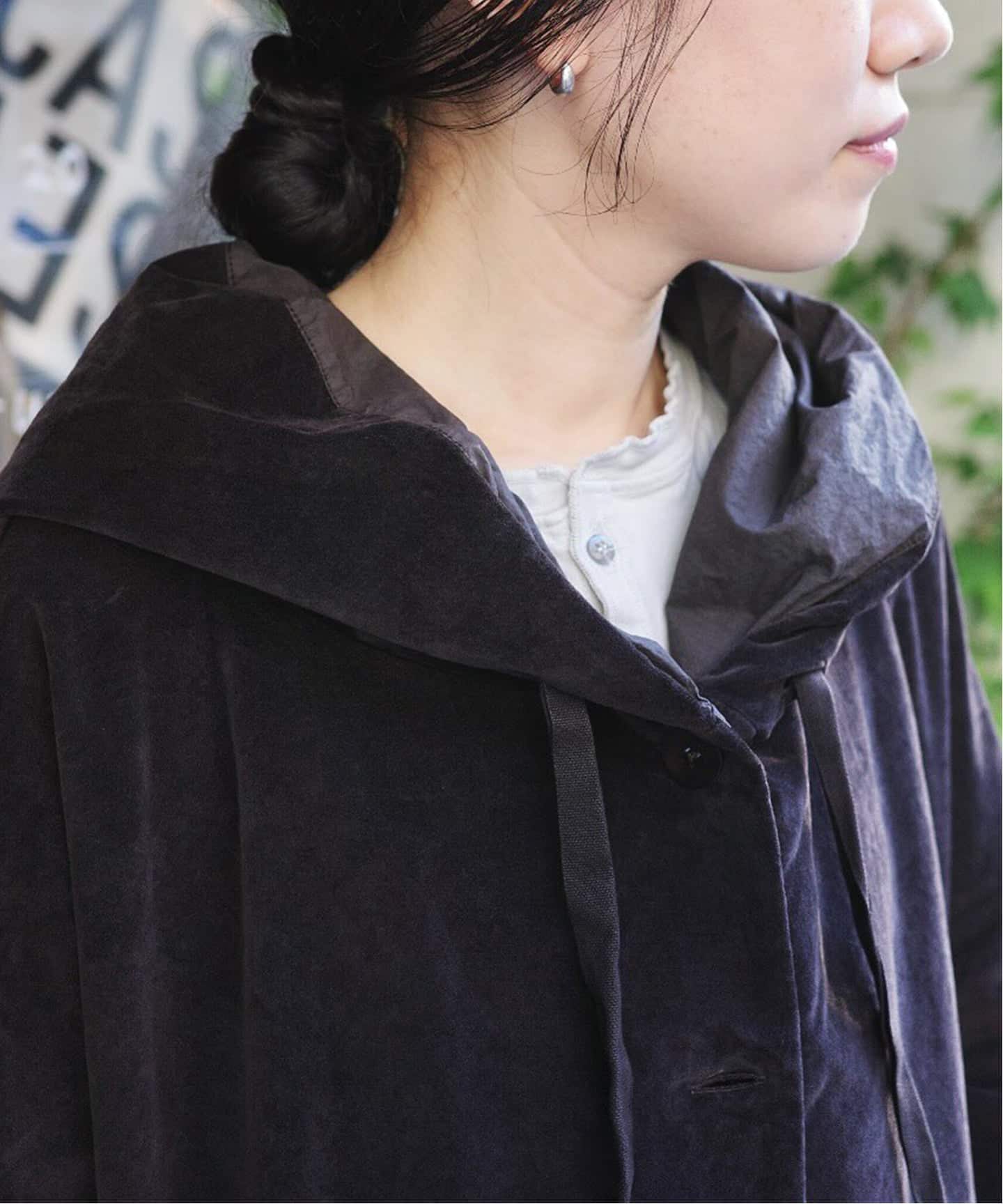 album di famiglia ジャケット 新品 未使用 album di famiglia】 HOODED JACKET VELVET(その他ジャケット