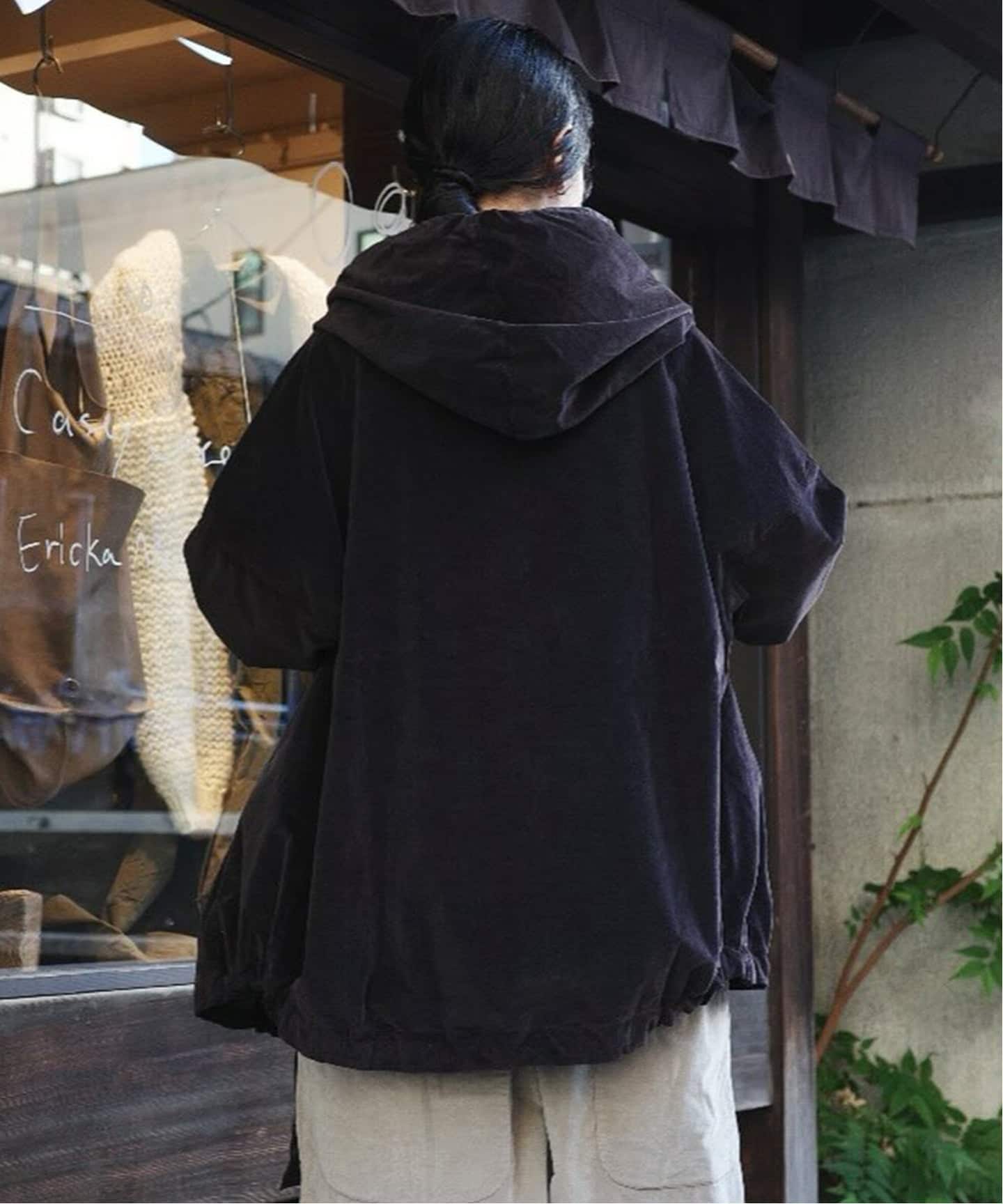 album di famiglia ジャケット 新品 未使用 album di famiglia】 HOODED JACKET VELVET（その他ジャケット