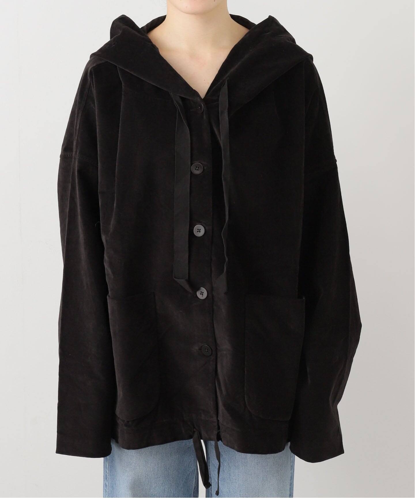 album di famiglia ジャケット 新品 未使用 album di famiglia】 HOODED JACKET VELVET(その他ジャケット