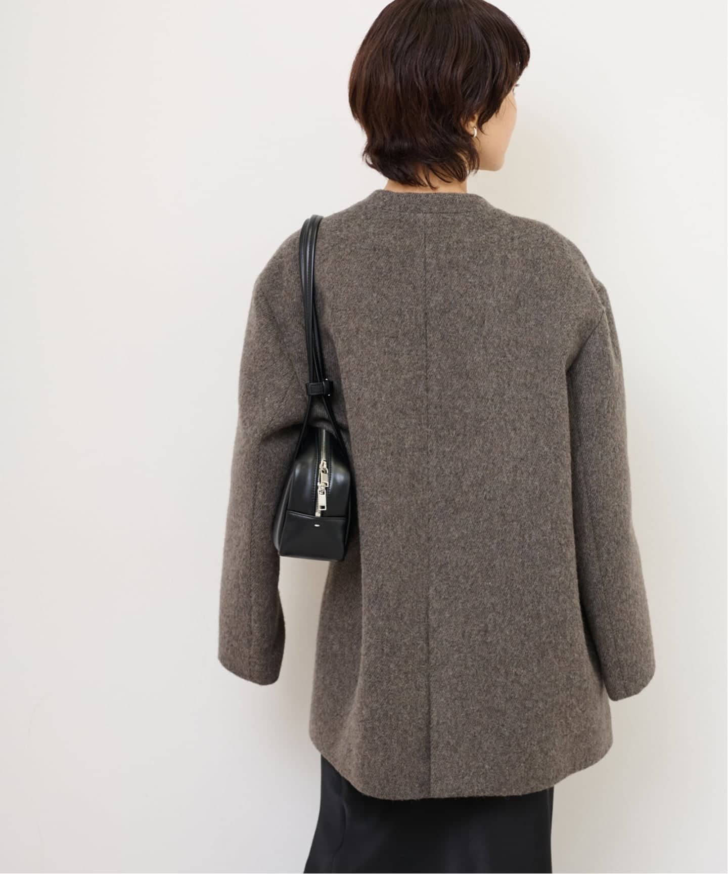 予約》尾州ウールシャギージャケットコート（その他ジャケット