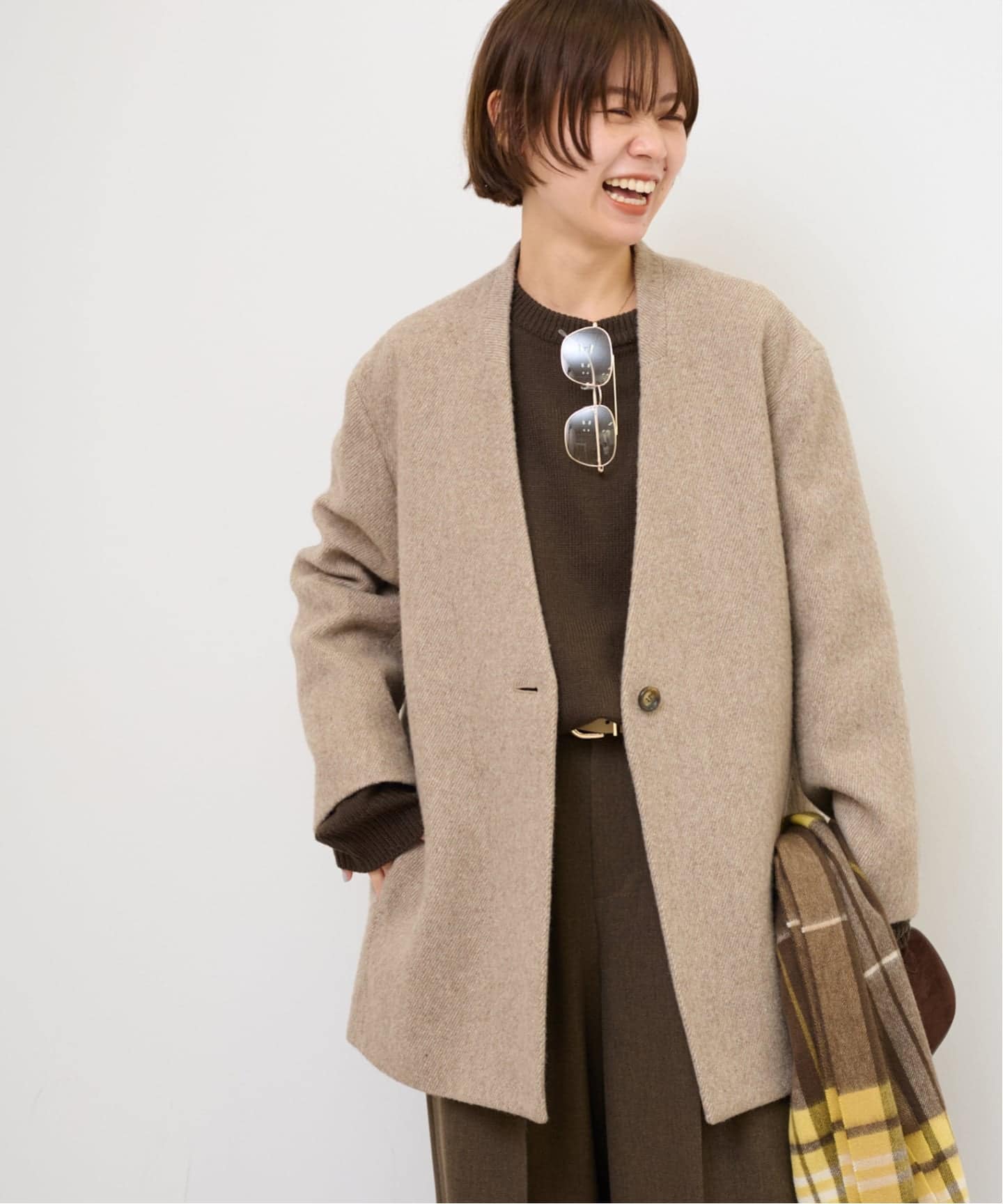 ジャーナルスタンダード　尾州ウールシャギーコート　ウールコート 尾州ウールシャギーミドルコート | ジャーナルスタンダード