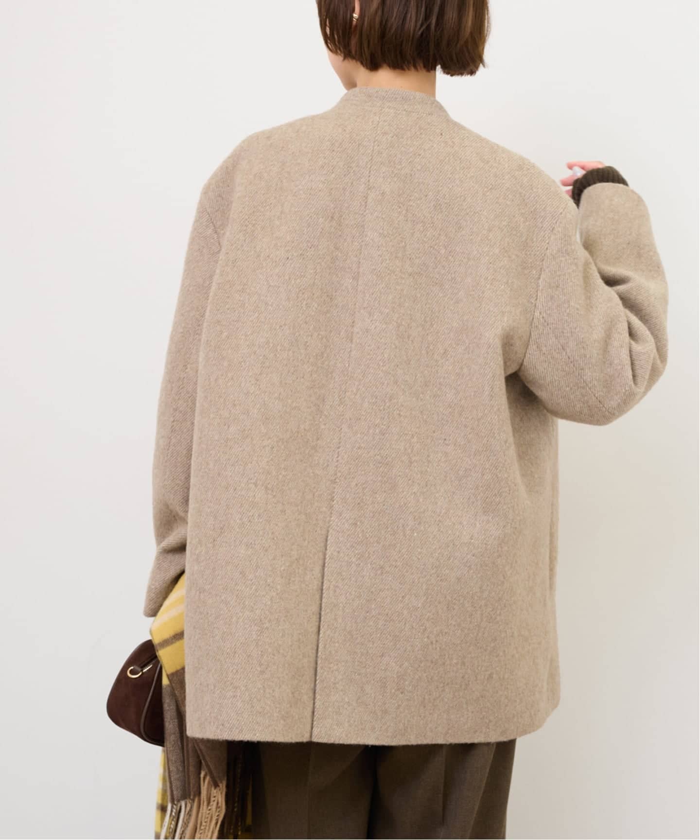 予約》尾州ウールシャギージャケットコート（その他ジャケット