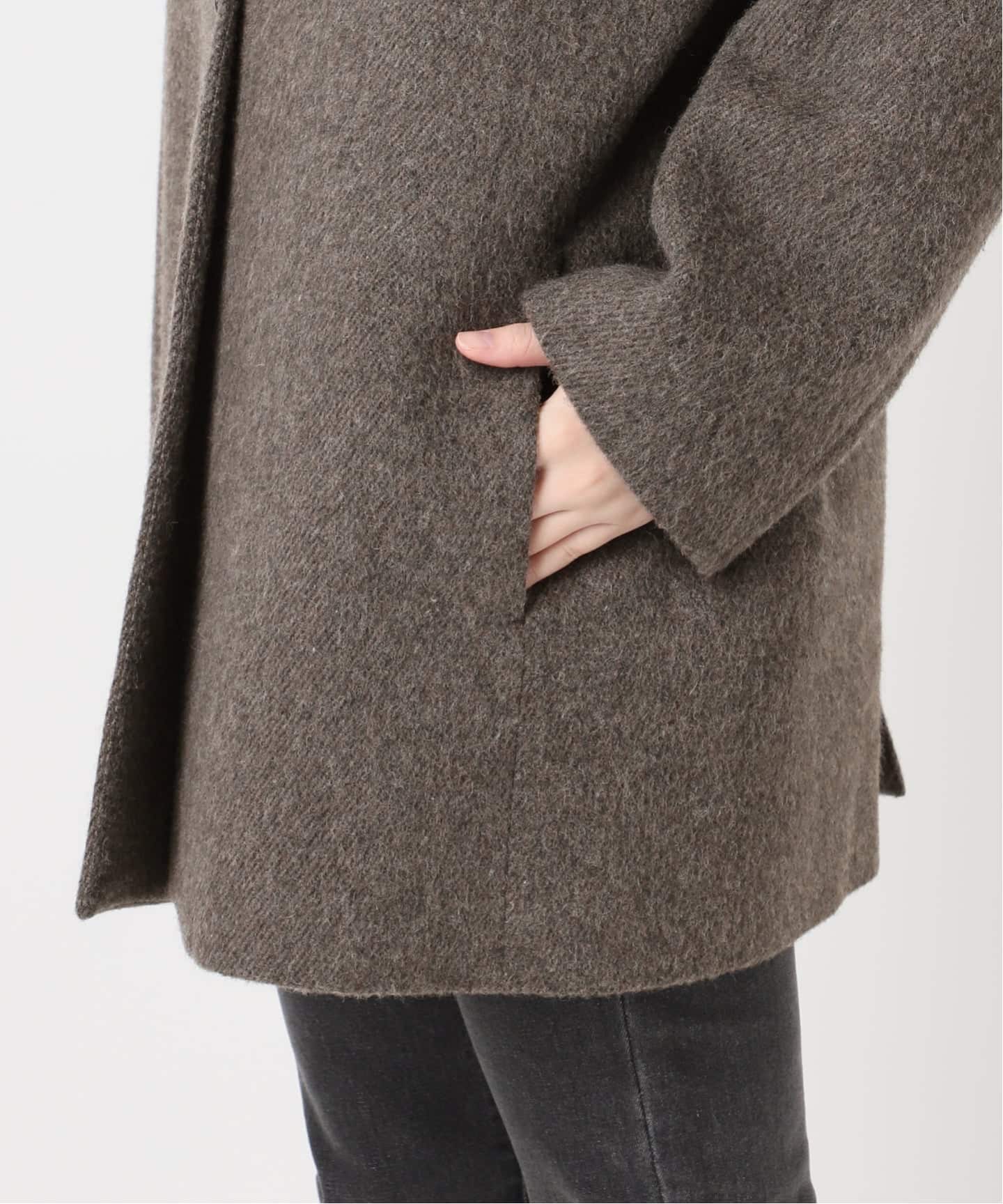 予約》尾州ウールシャギージャケットコート（その他ジャケット