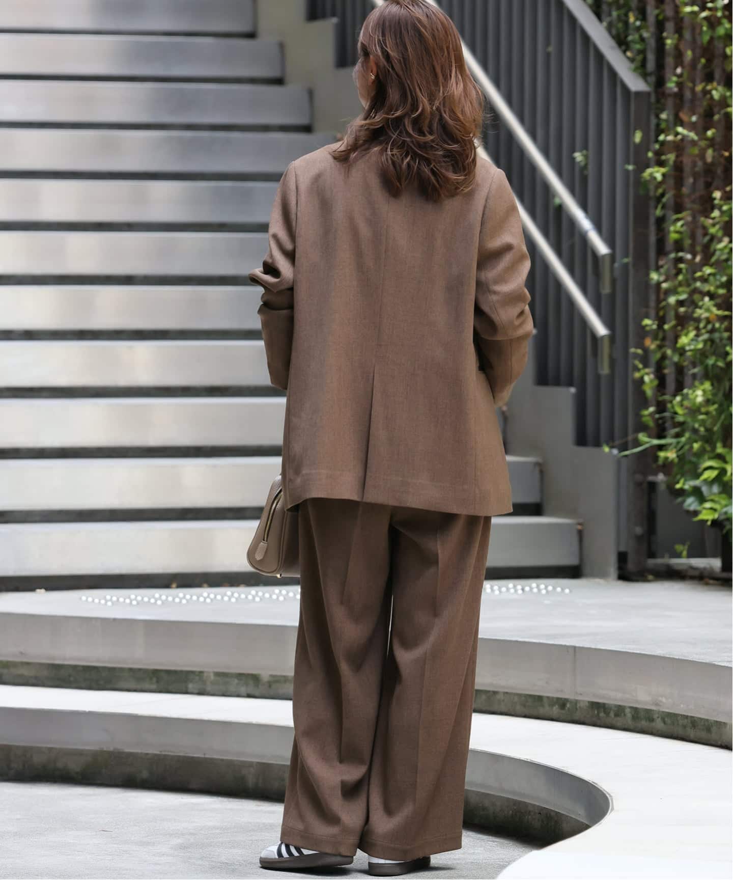 追加》ツイーディーツイルテーラードダブルジャケット