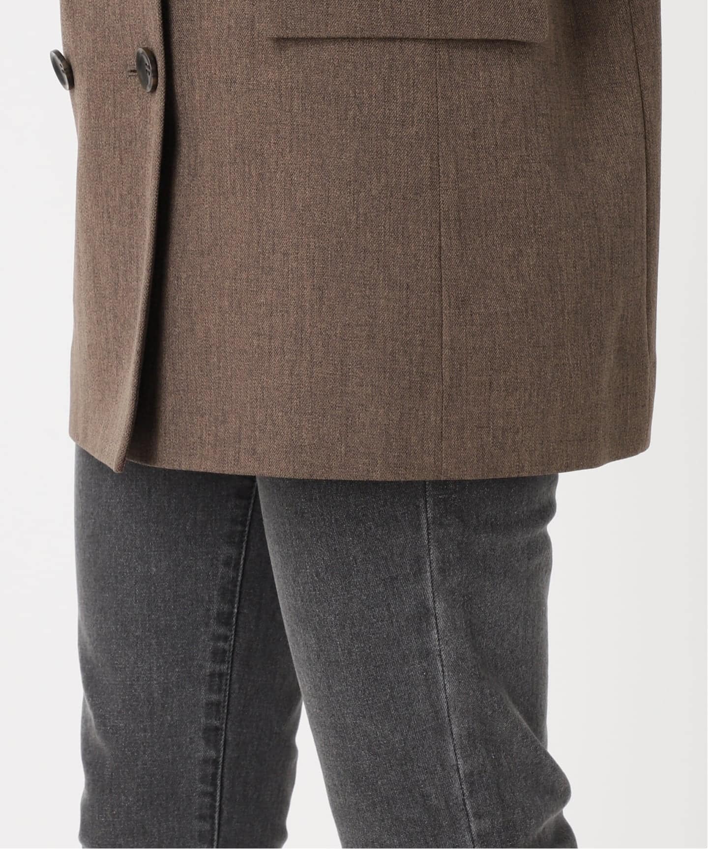 追加》ツイーディーツイルテーラードダブルジャケット（テーラード