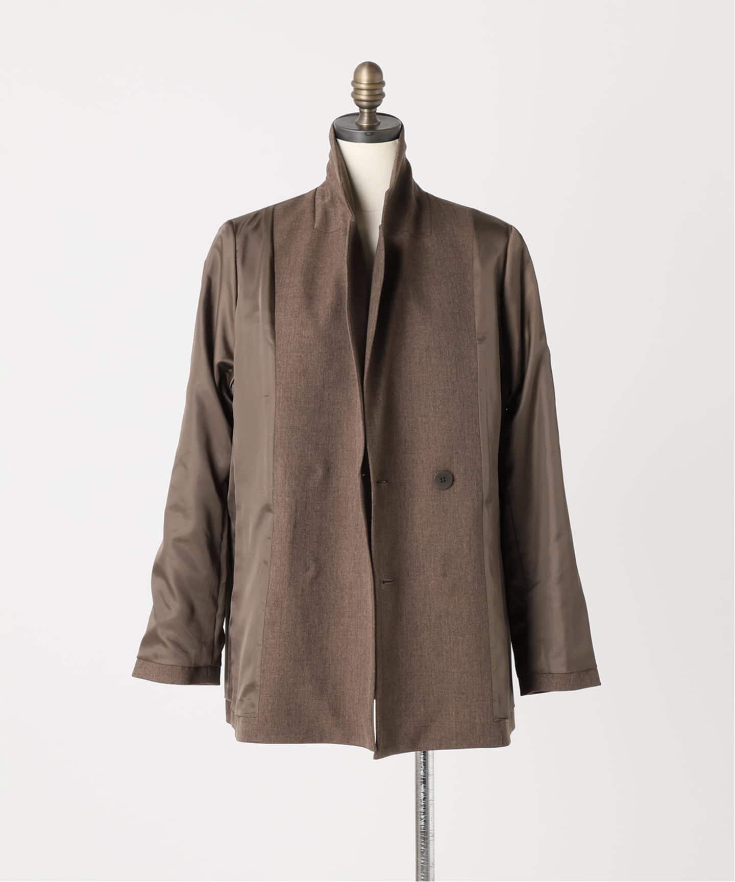 追加》ツイーディーツイルテーラードダブルジャケット（テーラード