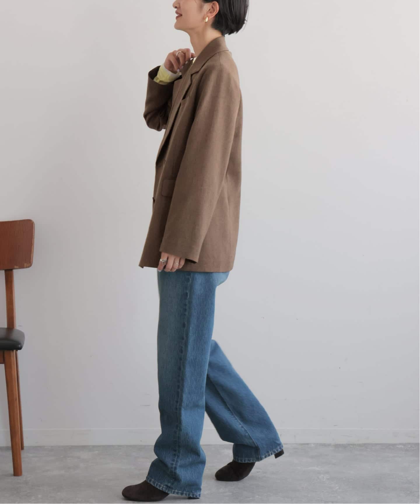 ジャーナルスタンダードレリューム　ツイーディーツイルテーラードジャケット 追加2》ツイーディーツイルテーラードダブルジャケット（テーラード